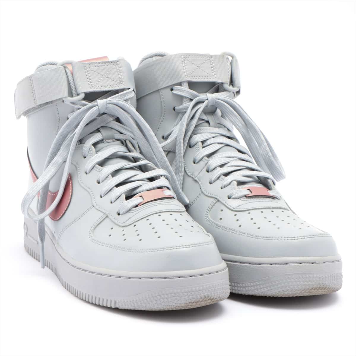 ナイキ NIKE AIR FORCE 1 レザー ハイカットスニーカー 27.0cm メンズ グレー HIGH 海外限定 806403-010