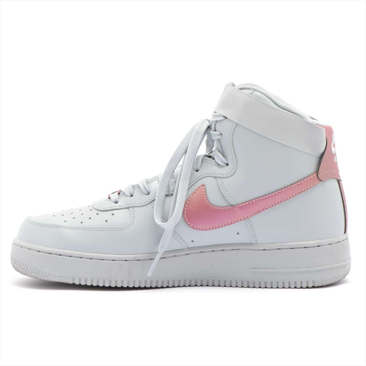 ナイキ NIKE AIR FORCE 1 レザー ハイカットスニーカー 27.0cm メンズ グレー HIGH 海外限定 806403-010