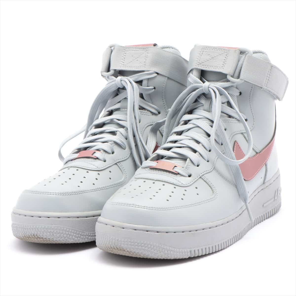 ナイキ NIKE AIR FORCE 1 レザー ハイカットスニーカー 27.0cm メンズ グレー HIGH 海外限定 806403-010