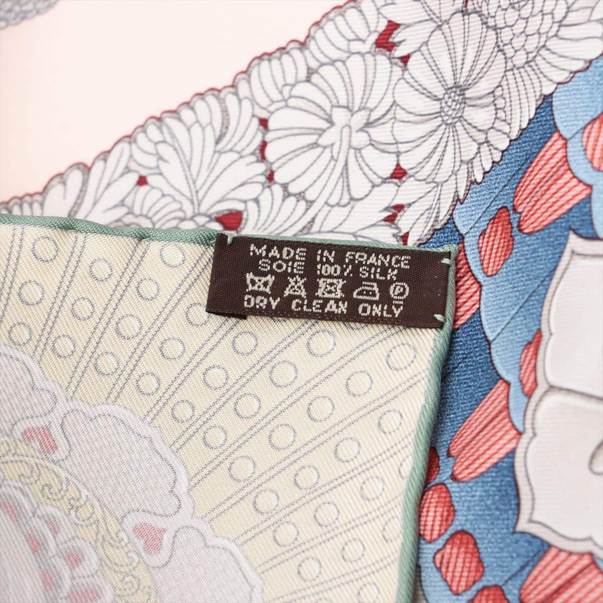 エルメス カレ90 PARURES DE SAMOURAIS 侍の鎧兜 スカーフ シルク ピンク