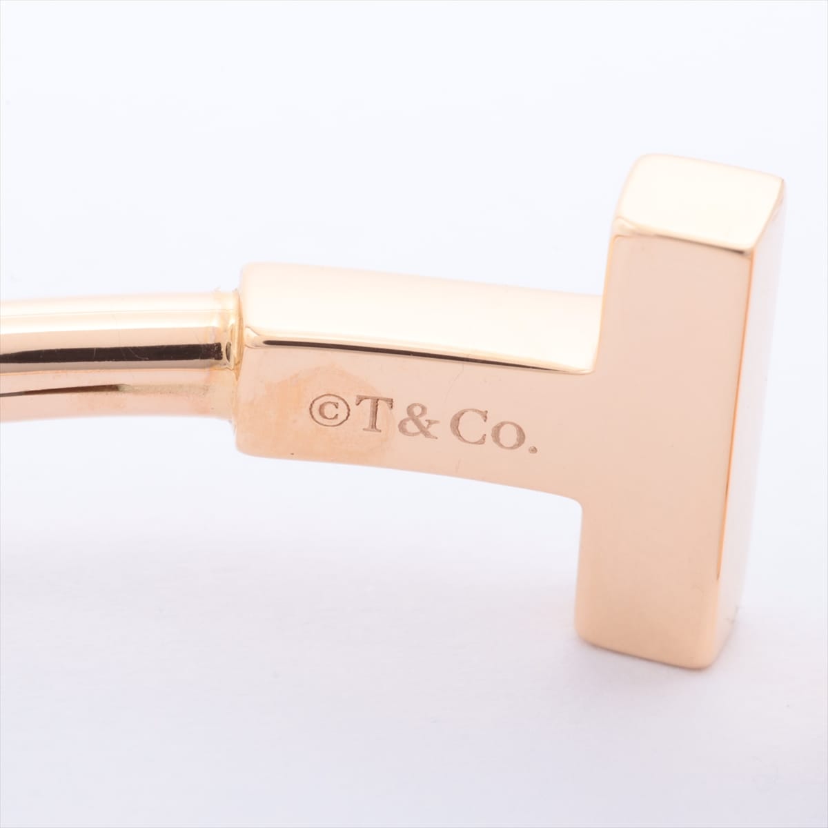 ティファニー　Tiffany & Co.　Tワイヤー シェル ブレスレット スモール　750PG