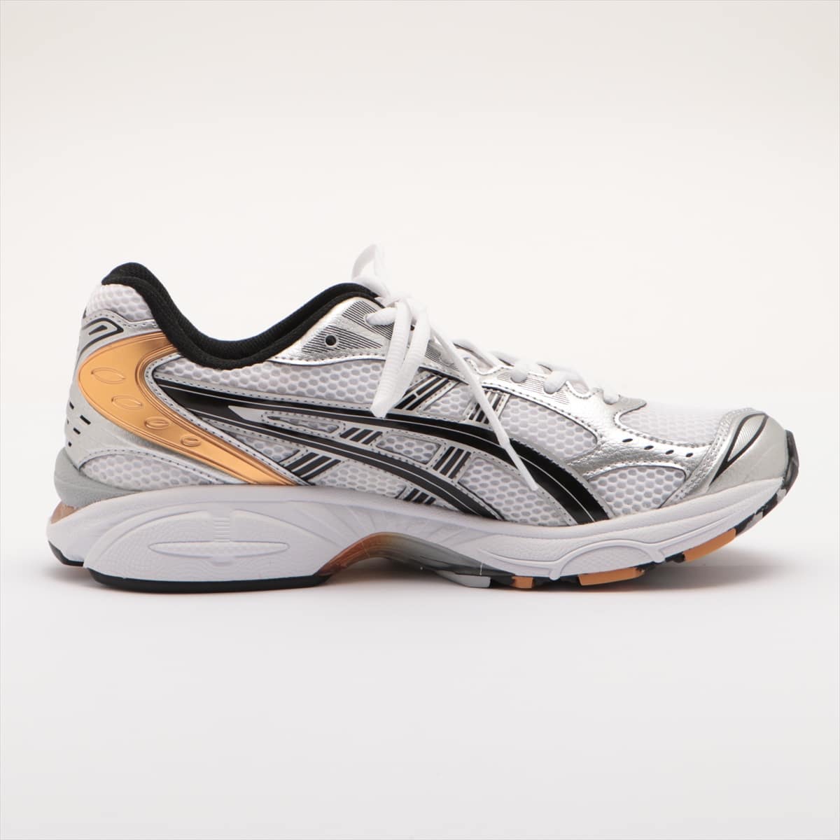 アシックス メッシュ スニーカー 26.5cm メンズ ホワイト×シルバー GEL-KAYANO 14 1201A019