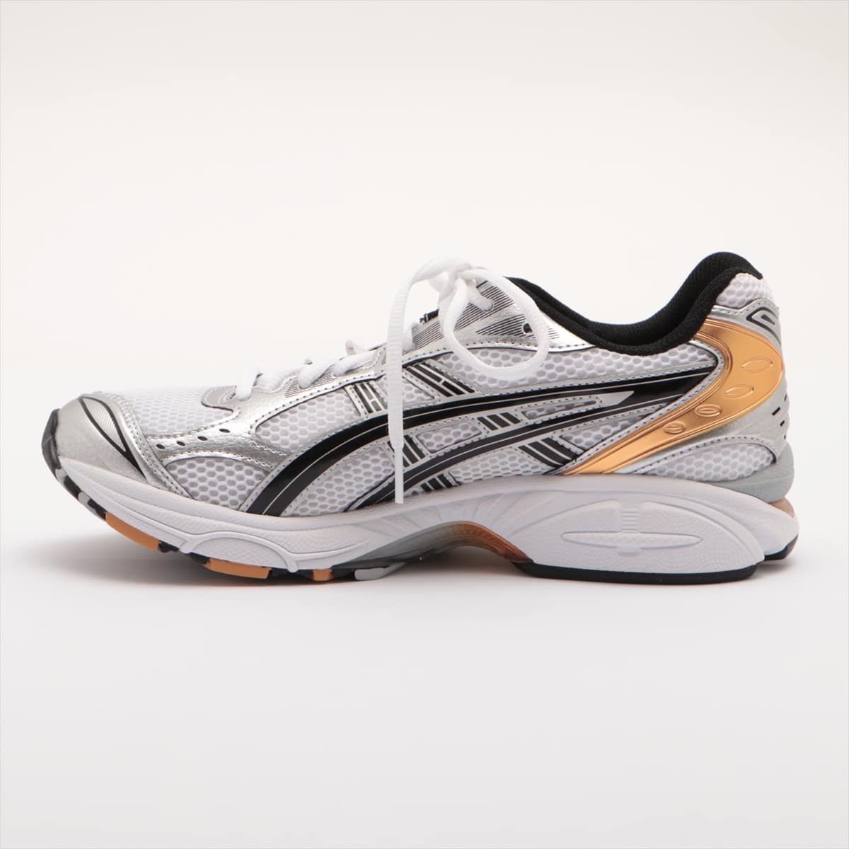 アシックス メッシュ スニーカー 26.5cm メンズ ホワイト×シルバー GEL-KAYANO 14 1201A019