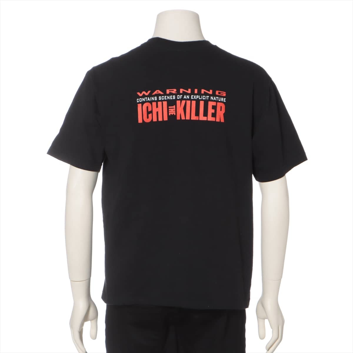 シュプリーム コットン Tシャツ M メンズ ブラック  ICHI THE KILLER SPLIT TEE