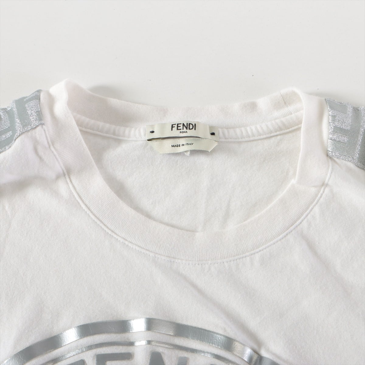 フェンディ 19年 コットン Tシャツ S メンズ ホワイト