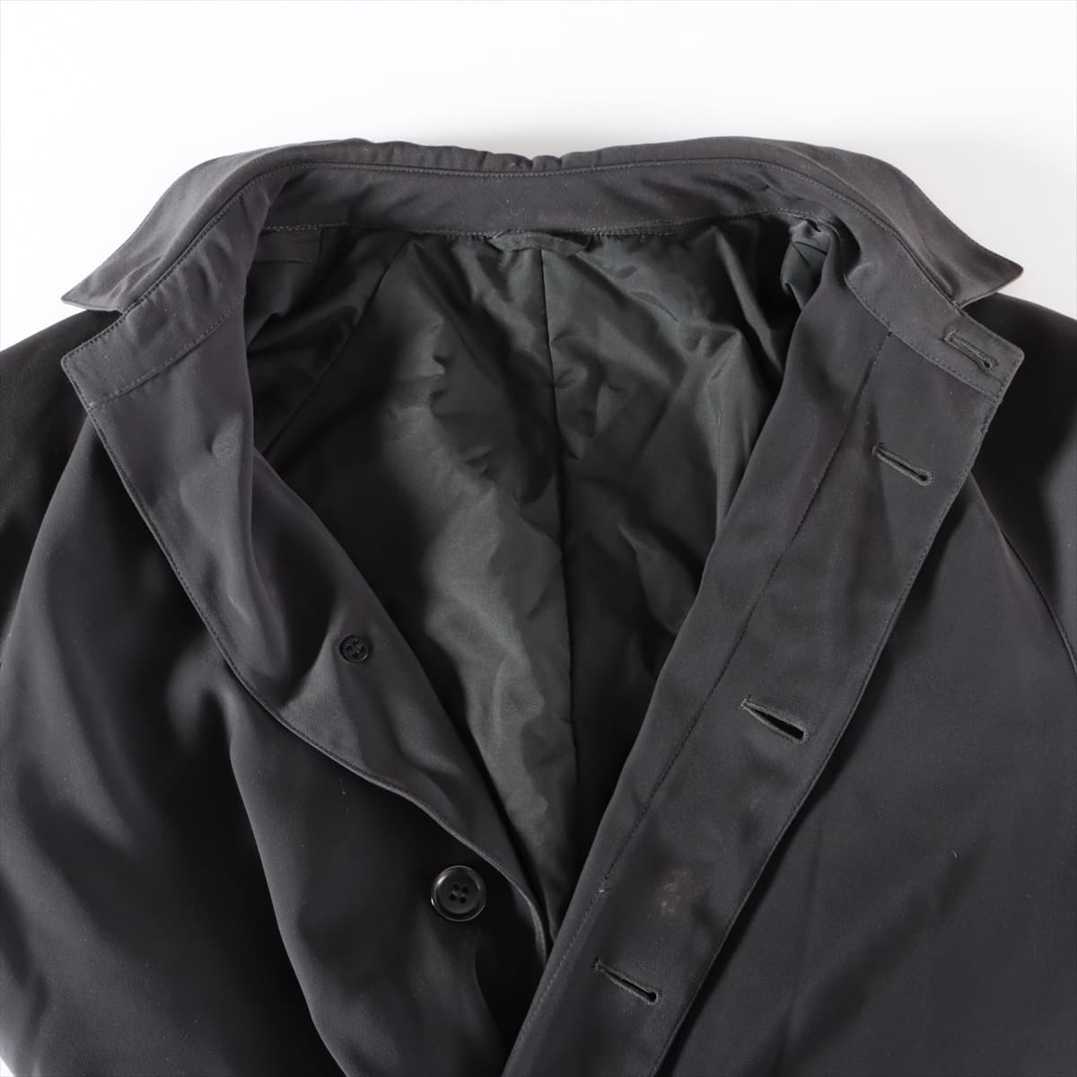 アルマーニコレッツォーニ ポリエステル コート 46 メンズ ブラック  品質タグ一部カット