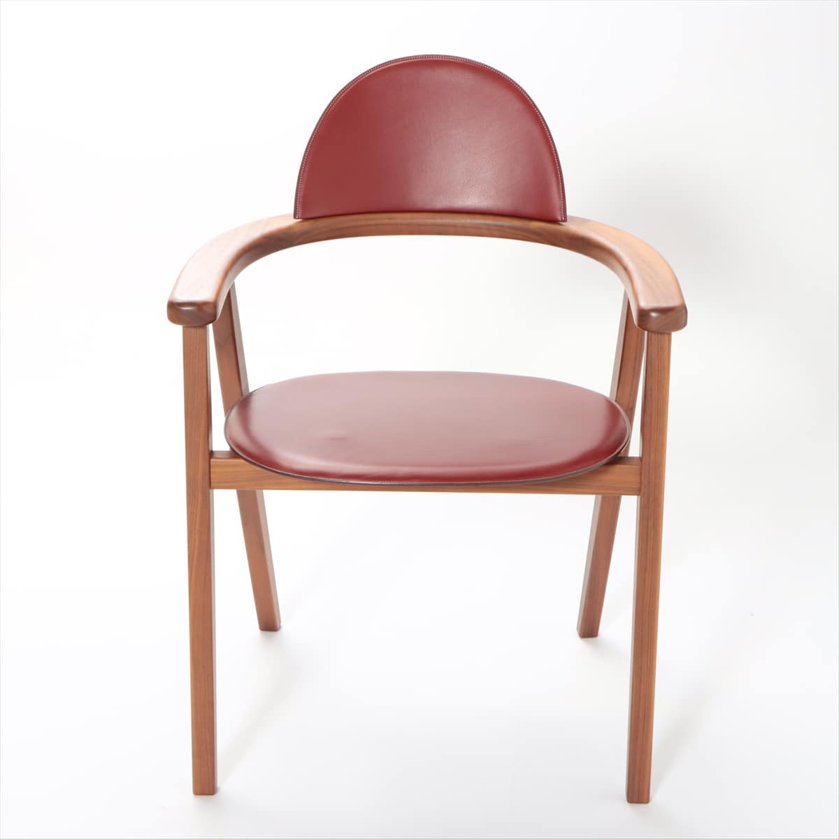 エルメス 椅子 ボックスカーフ ボルドー Metiers chair