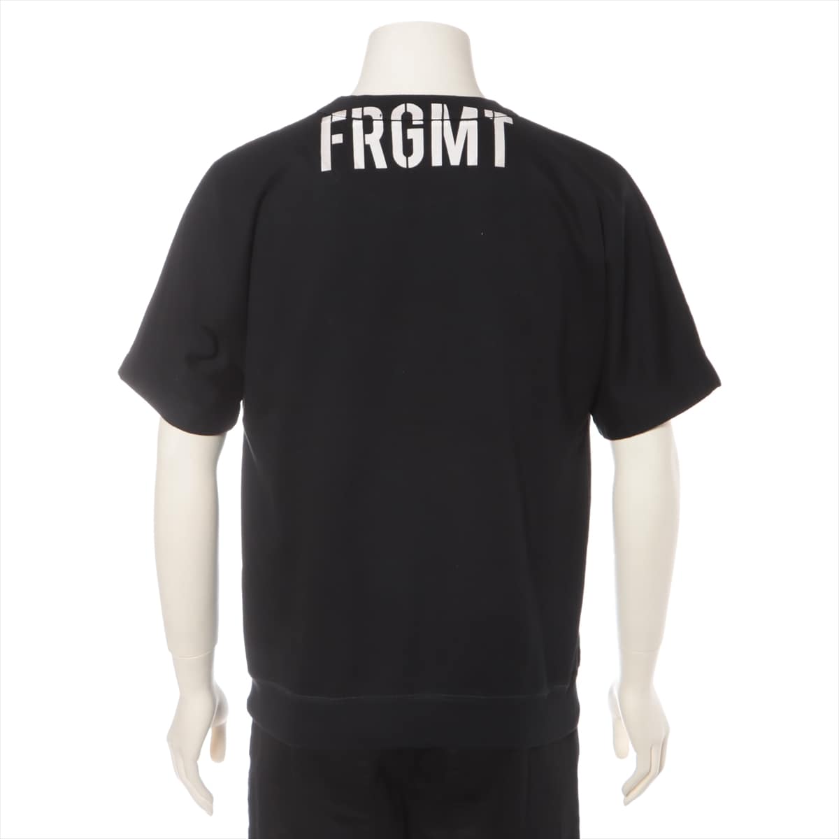 ルイヴィトン×フラグメントデザイン RM172M コットン×レーヨン Tシャツ M メンズ ブラック  アーチロゴ