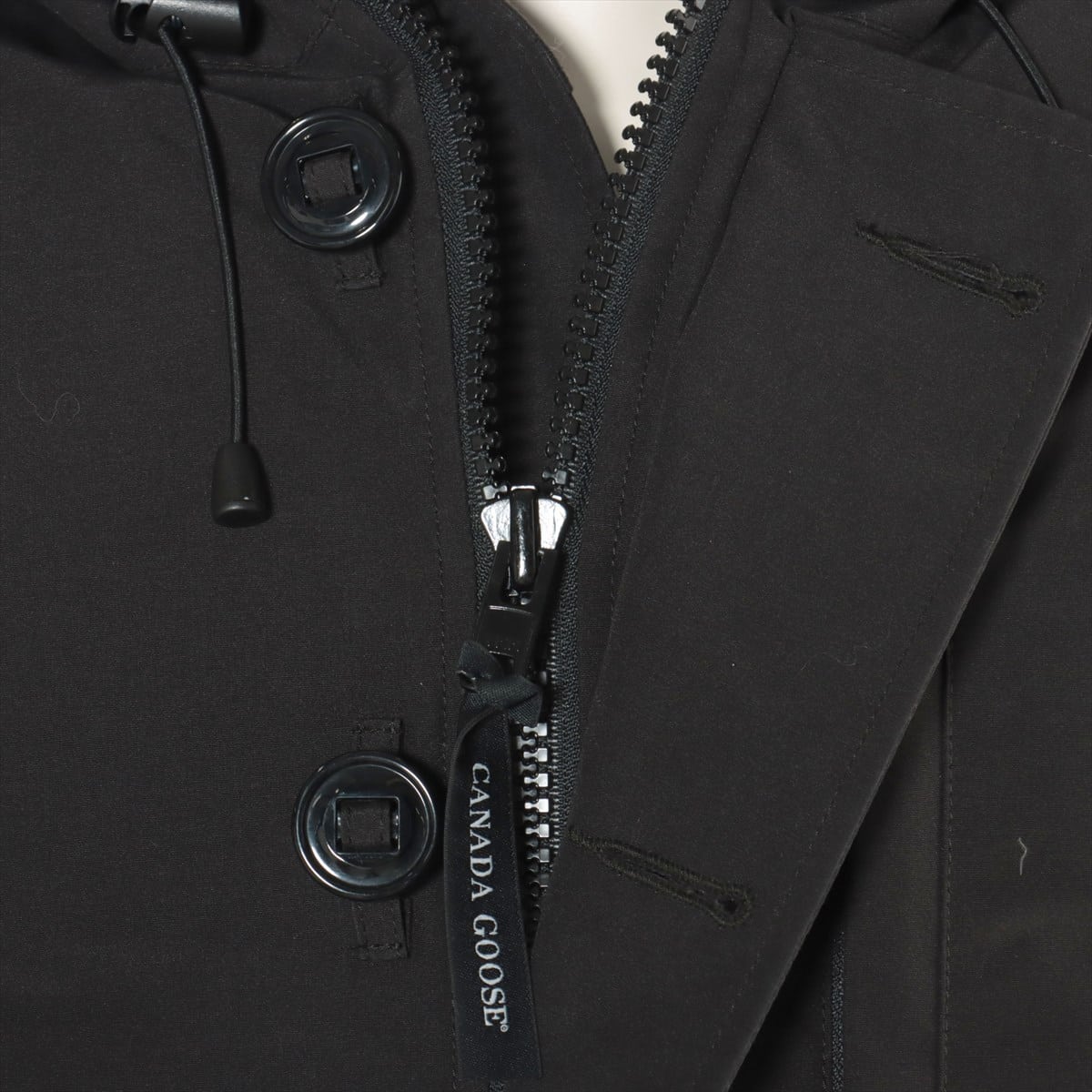カナダグース CHATEAU コットン×ポリエステル ダウンジャケット 2XS フュージョン メンズ ブラック  3426MA サザビー