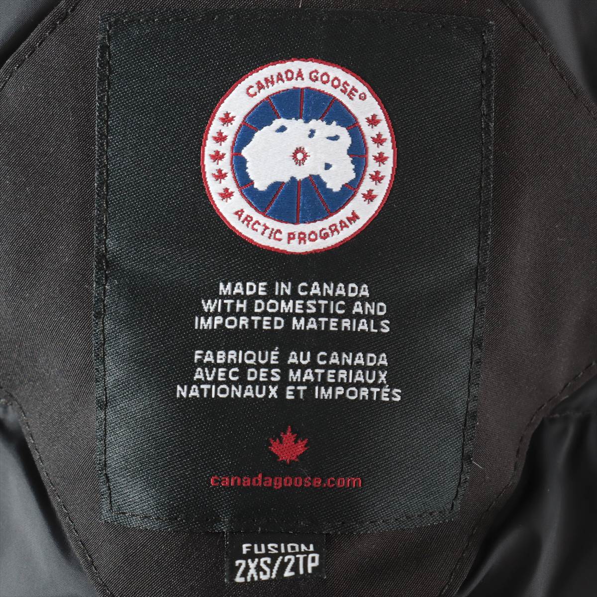 カナダグース CHATEAU コットン×ポリエステル ダウンジャケット 2XS フュージョン メンズ ブラック  3426MA サザビー