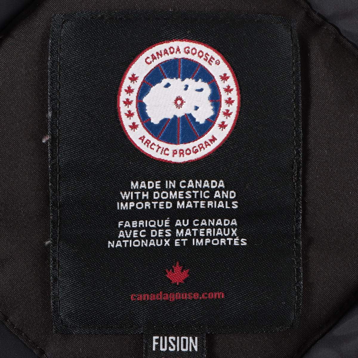 カナダグース CHILLIWACK コットン×ポリエステル ダウンジャケット M フュージョン レディース ブラック  7999LA ファー部分取り外し可