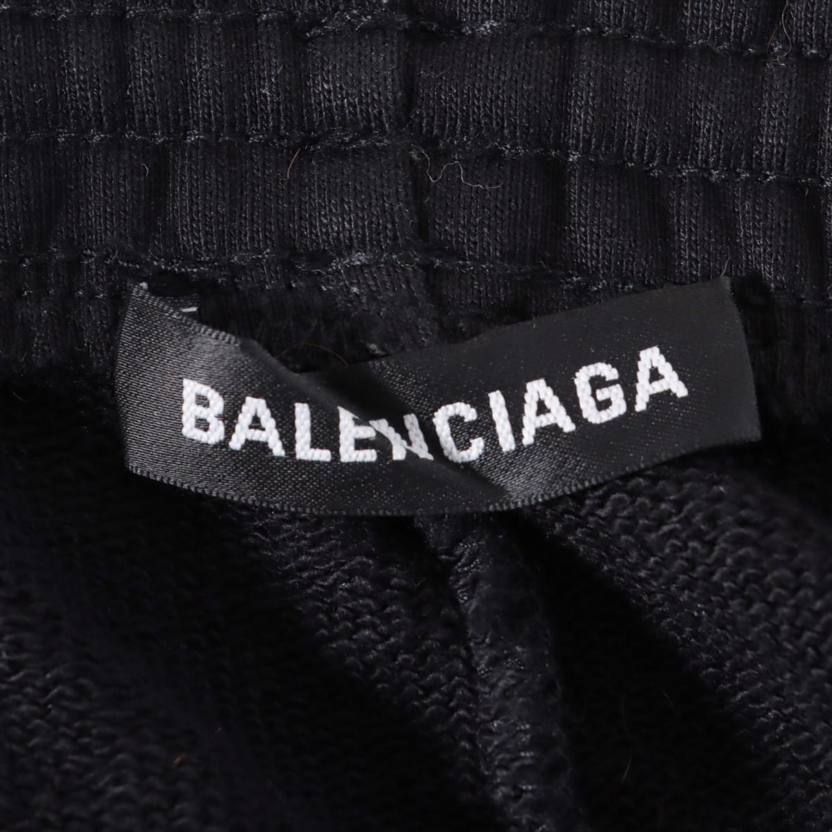 バレンシアガ 18年 コットン スウェットパンツ S メンズ ブラック  ロゴ
