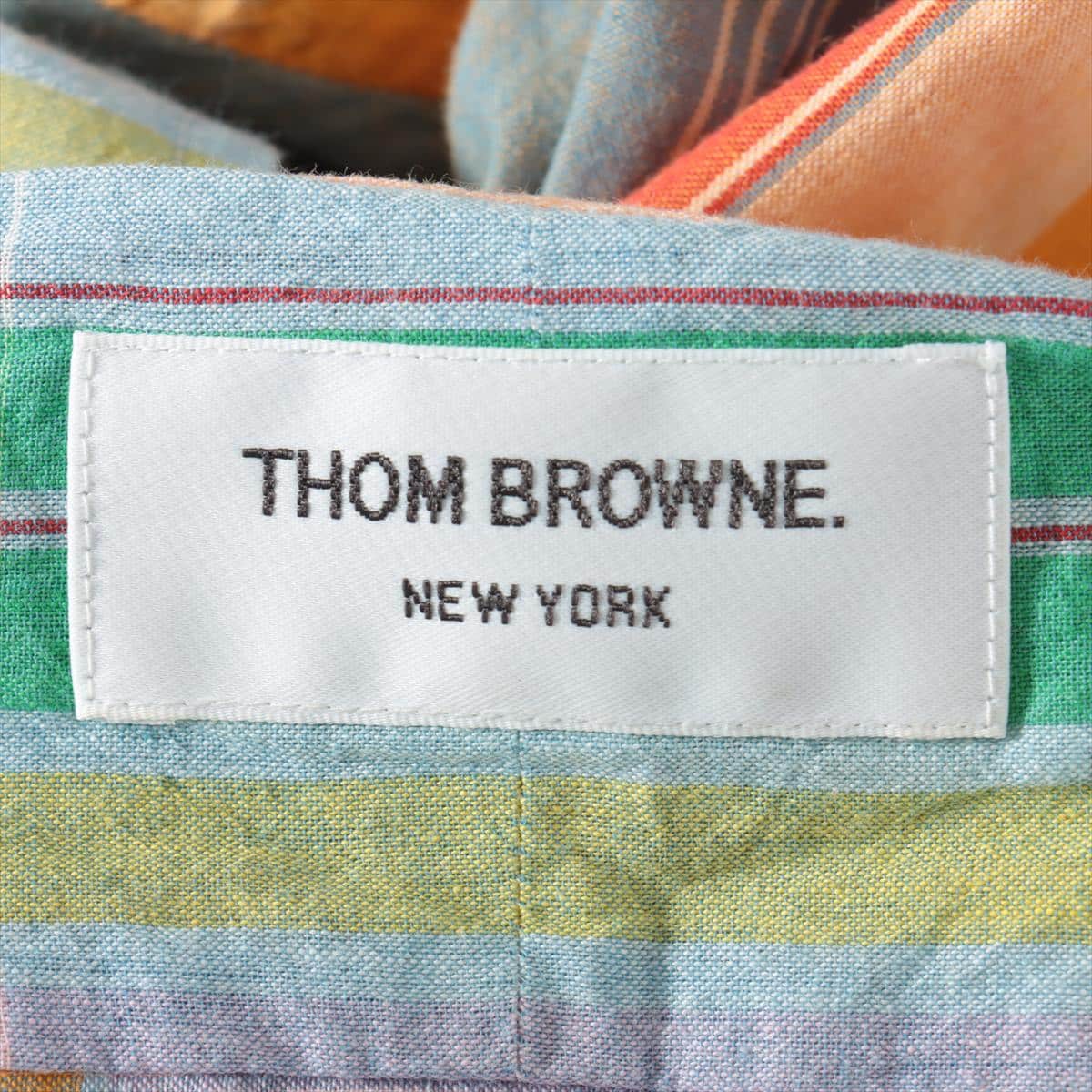 トムブラウン コットン チェックシャツ 2 メンズ マルチカラー