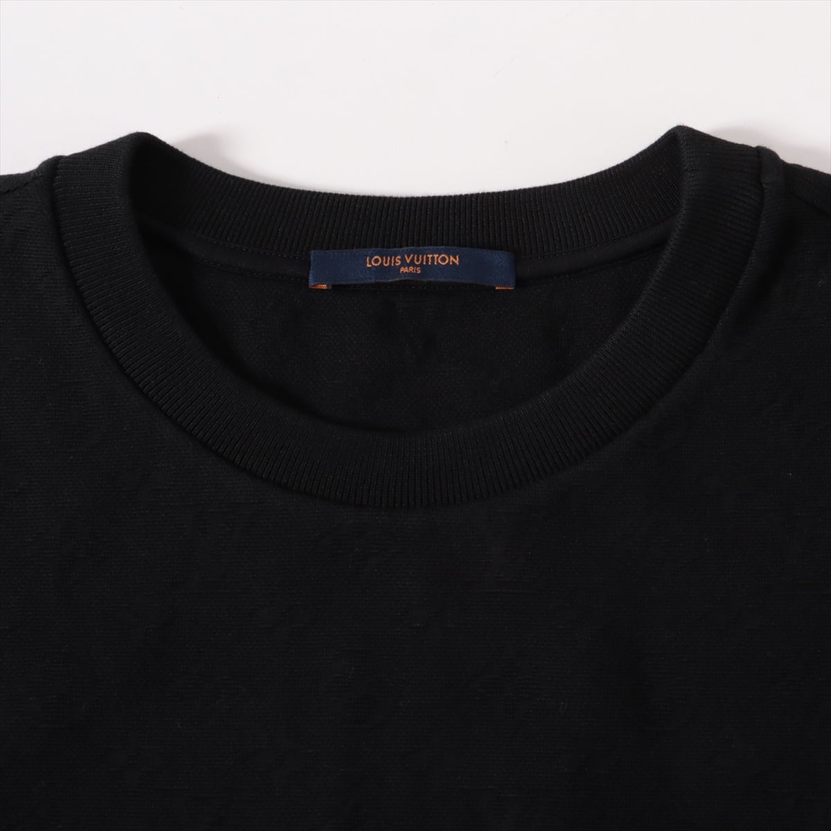 ルイヴィトン RM212Q コットン Tシャツ XL メンズ ブラック  モノグラム