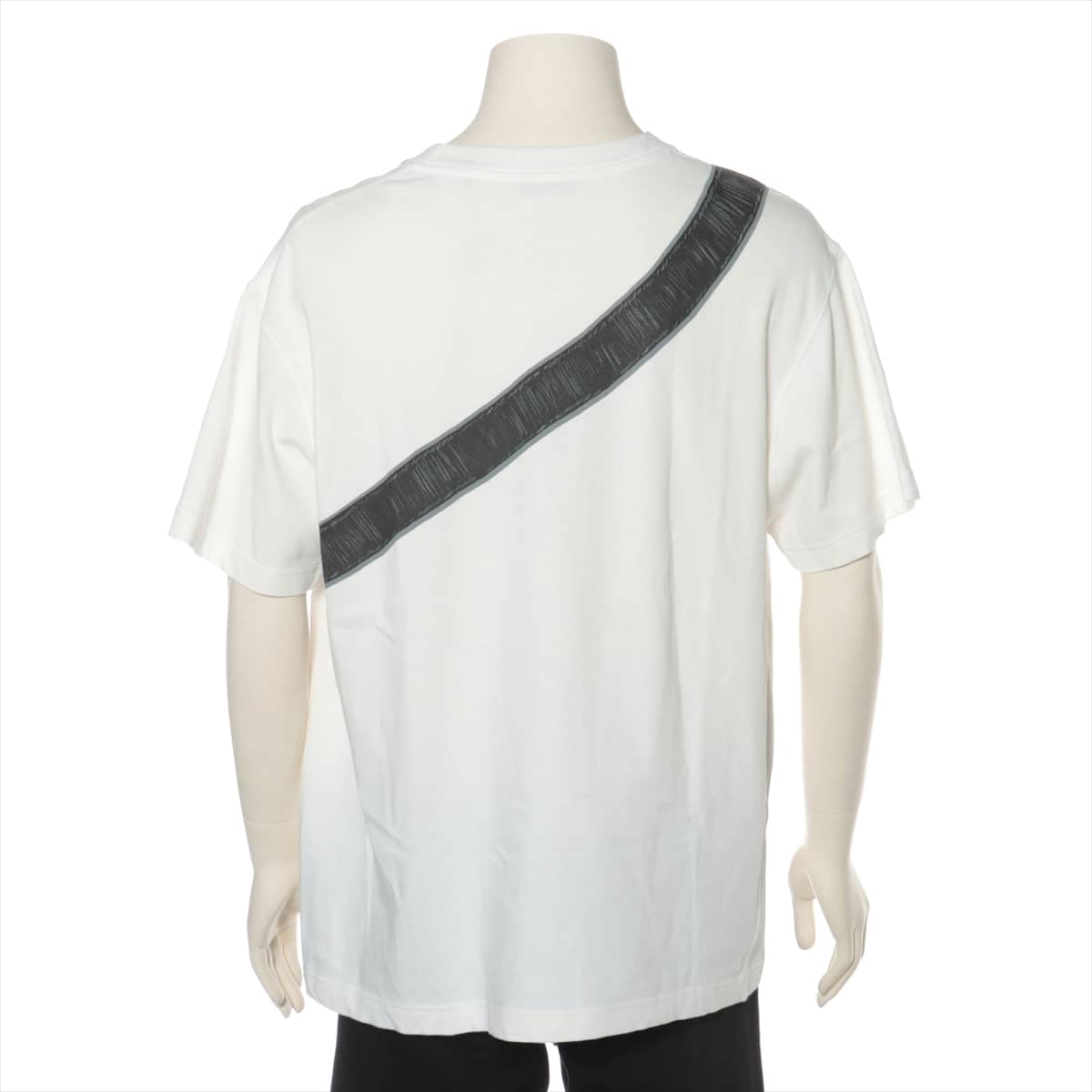 ディオール コットン Tシャツ XL メンズ ホワイト  サドルバッグプリント