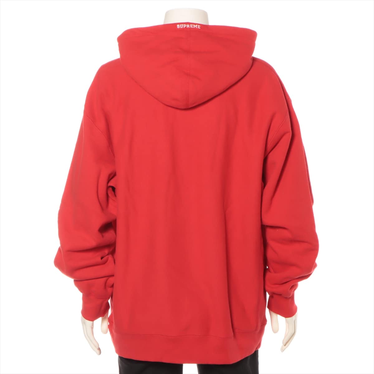 シュプリーム×スワロフスキー コットン パーカー XL メンズ レッド  Swarovski S Logo Hooded Sweatshirt
