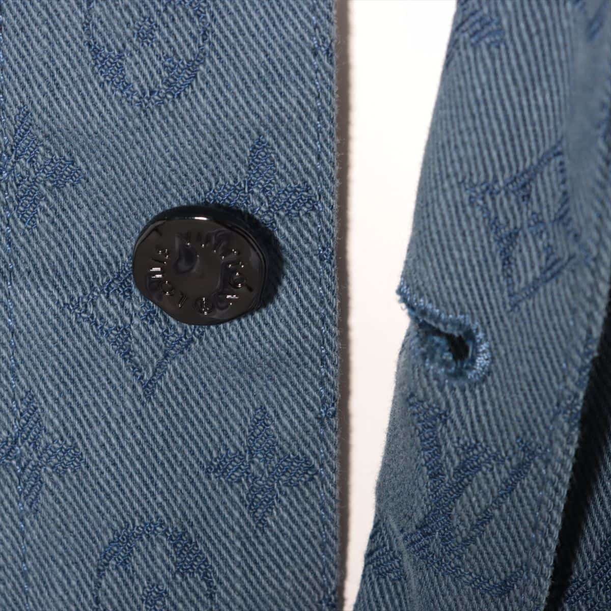 ルイヴィトン RM192M コットン デニムジャケット 54 メンズ ブルー  モノグラム