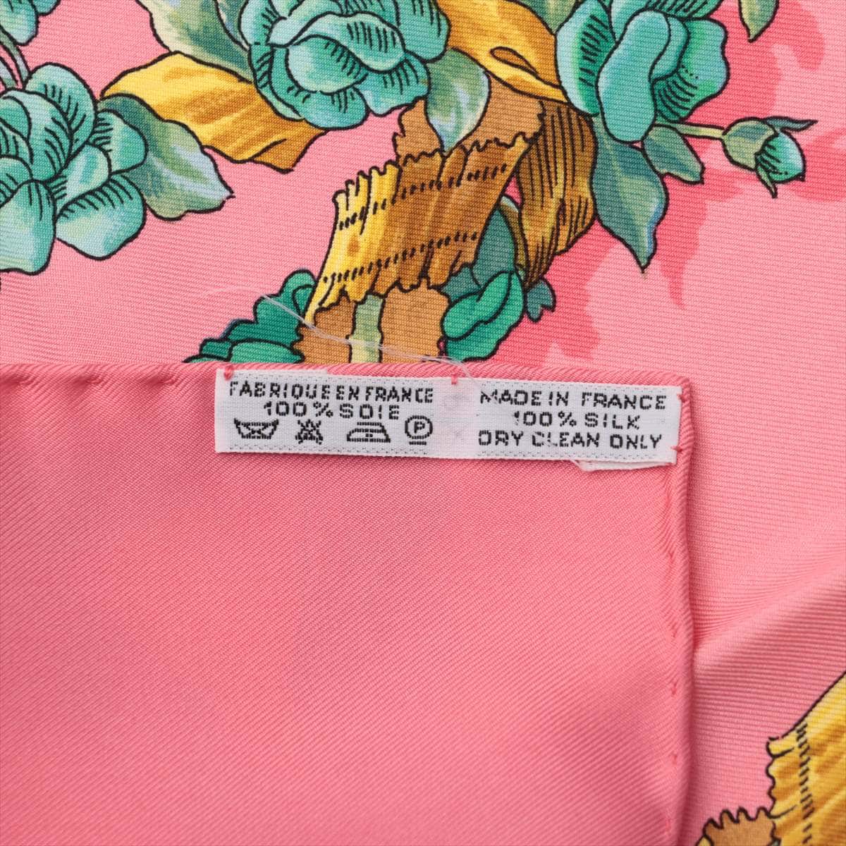 エルメス カレ90 LE SACRE DU PRINTEMPS 春の祭典 スカーフ シルク ピンク