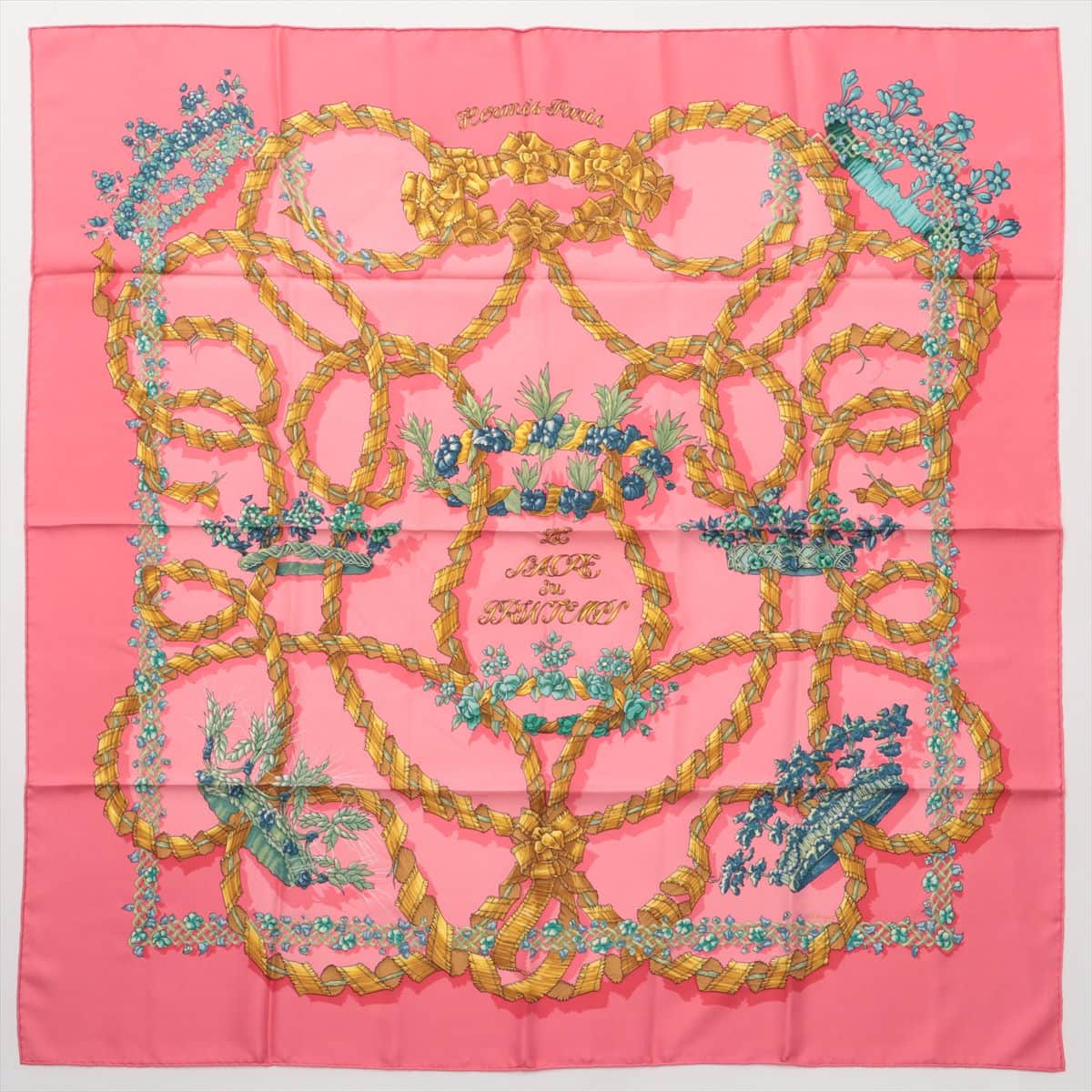 エルメス カレ90 LE SACRE DU PRINTEMPS 春の祭典 スカーフ シルク ピンク
