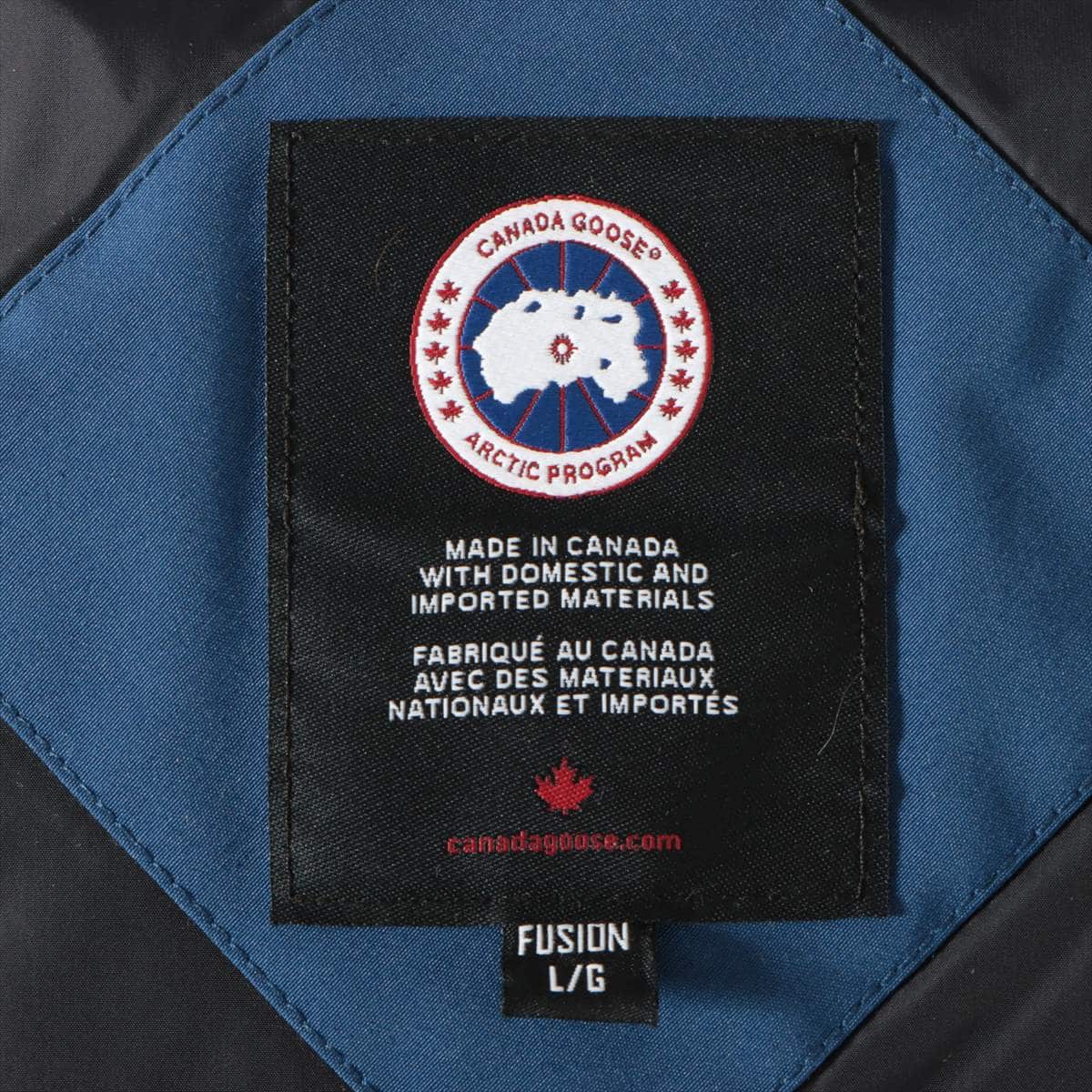 カナダグース WOOLFORD コットン×ポリエステル ダウンジャケット FUSION L メンズ ブルー  サザビー 3807MA