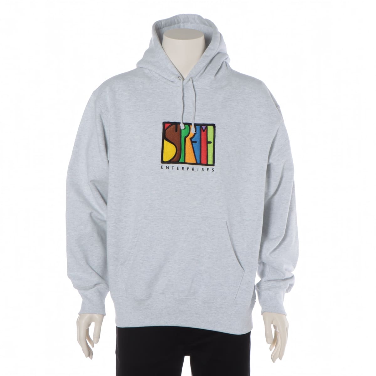 シュプリーム 20AW コットン パーカー M メンズ グレー  Enterprises Hooded Sweatshirt