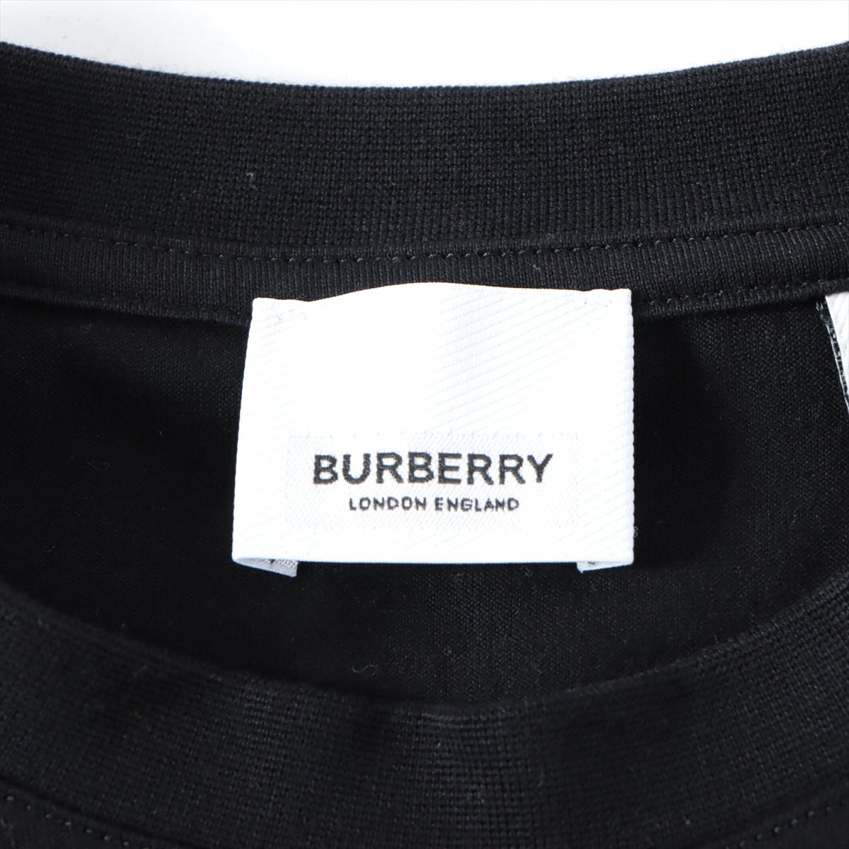 バーバリー コットン Tシャツ XS メンズ ブラック  8026016 ロゴ