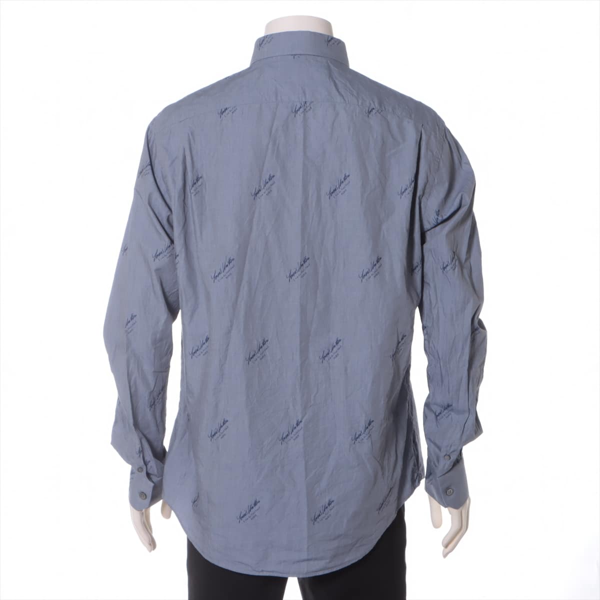 ルイヴィトン 20AW コットン シャツ XL メンズ ブルー  RM202Q