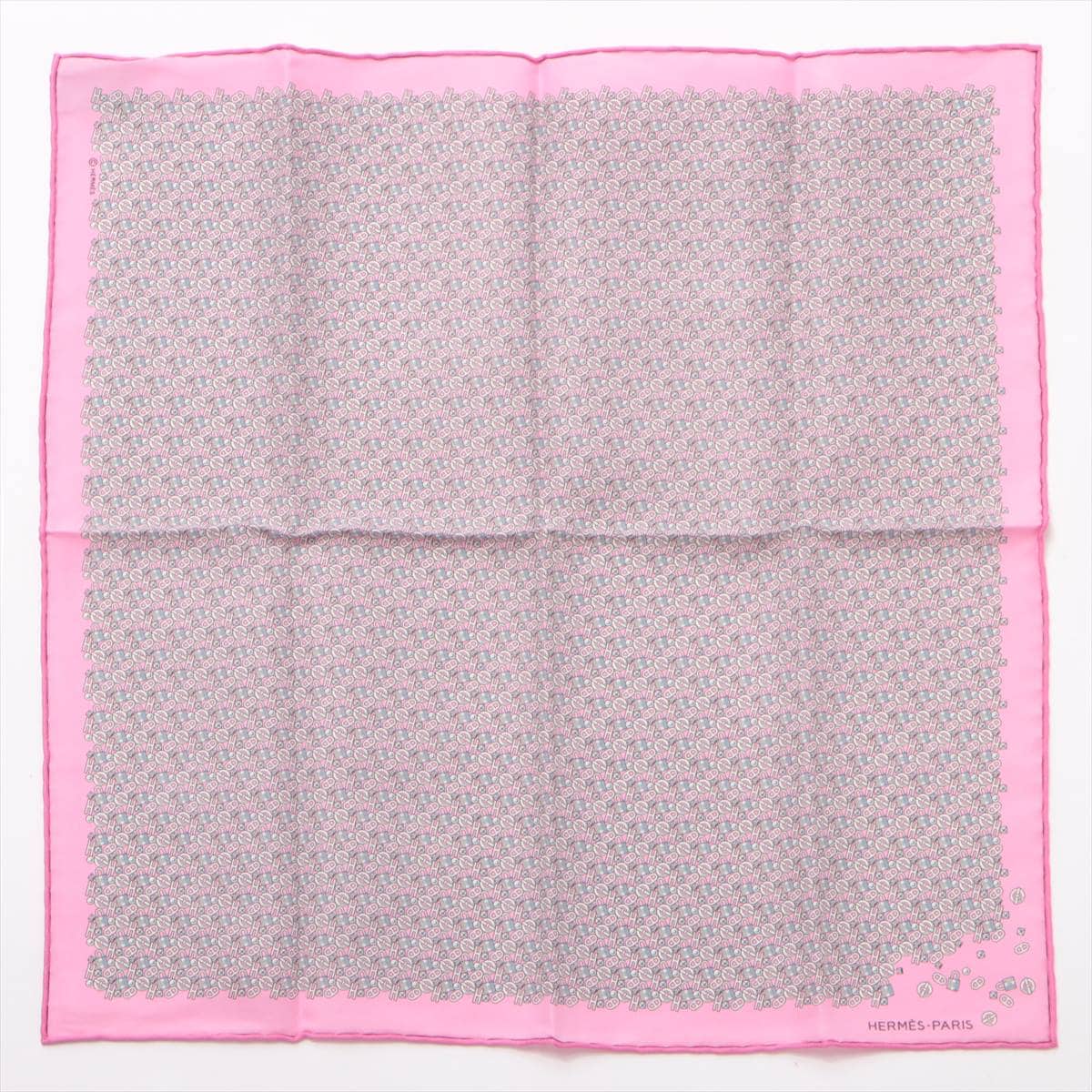 エルメス カレ45 スカーフ シルク ピンク