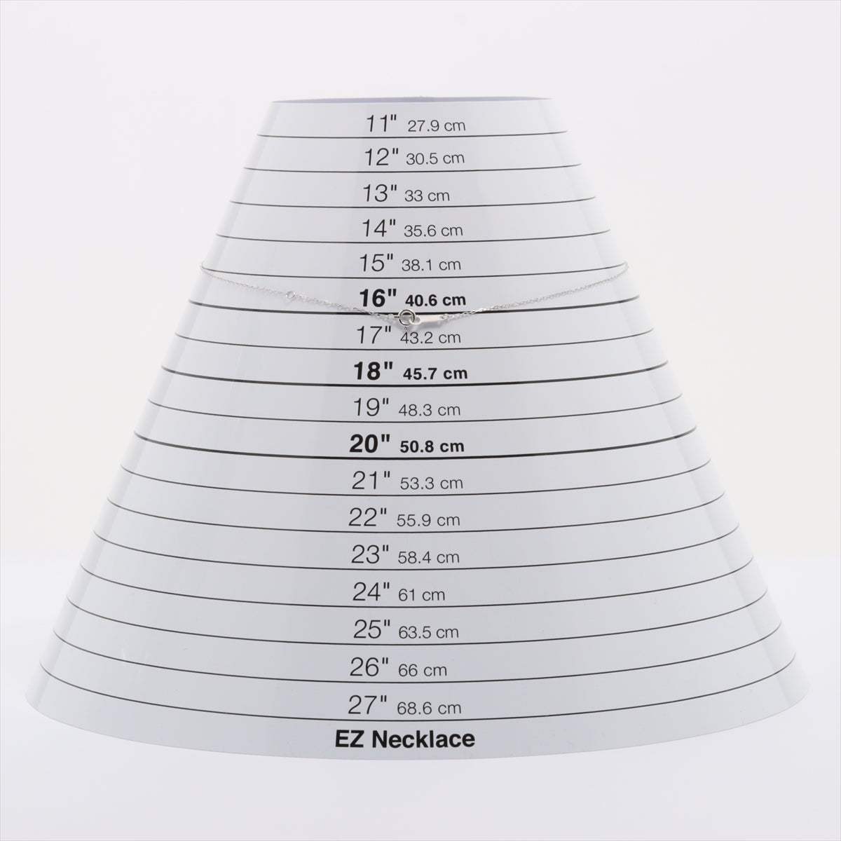 4℃ ダイヤ ネックレス K10(WG) 0.9g