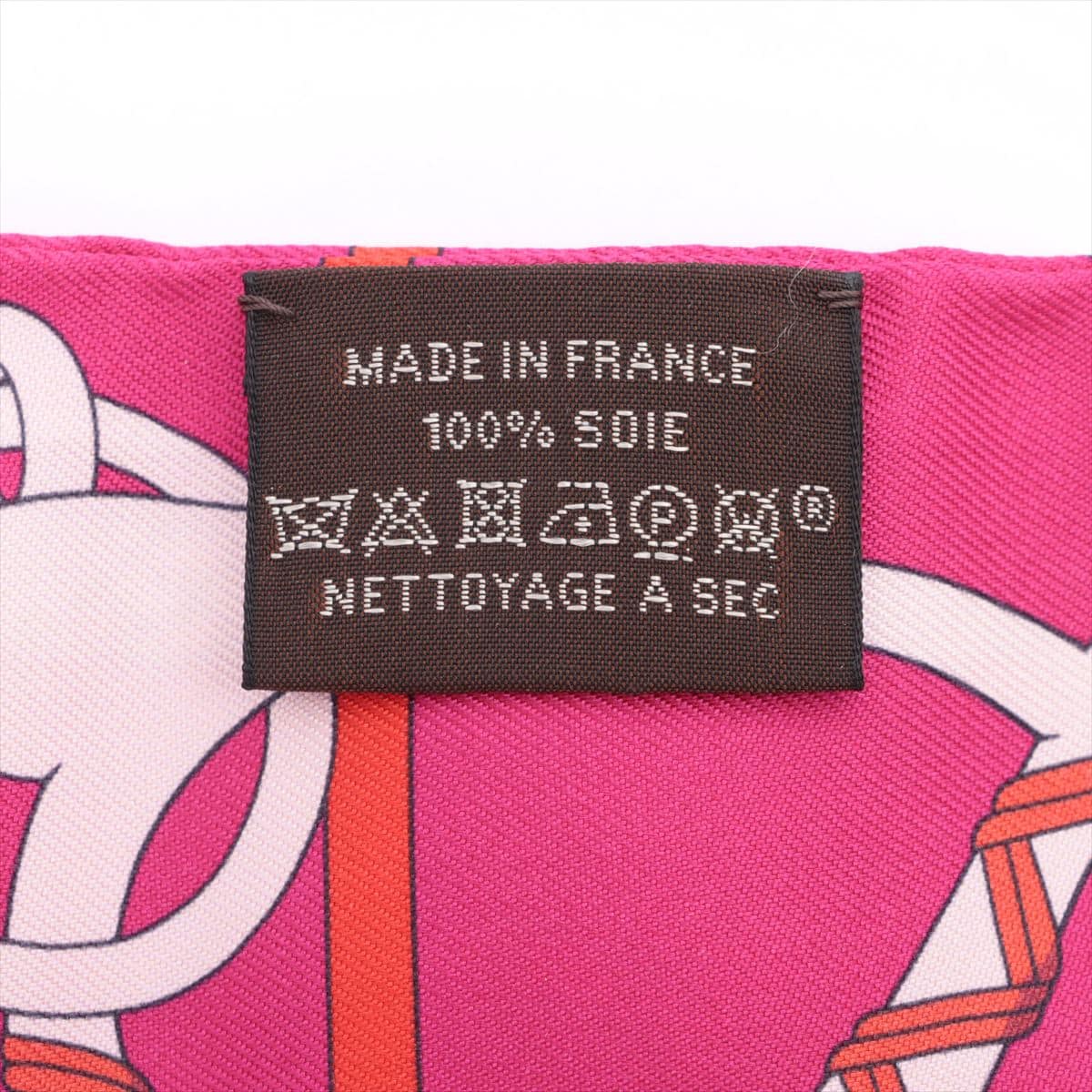 エルメス ツイリー Panoplie equestre 乗馬の装具一式 スカーフ シルク ピンク