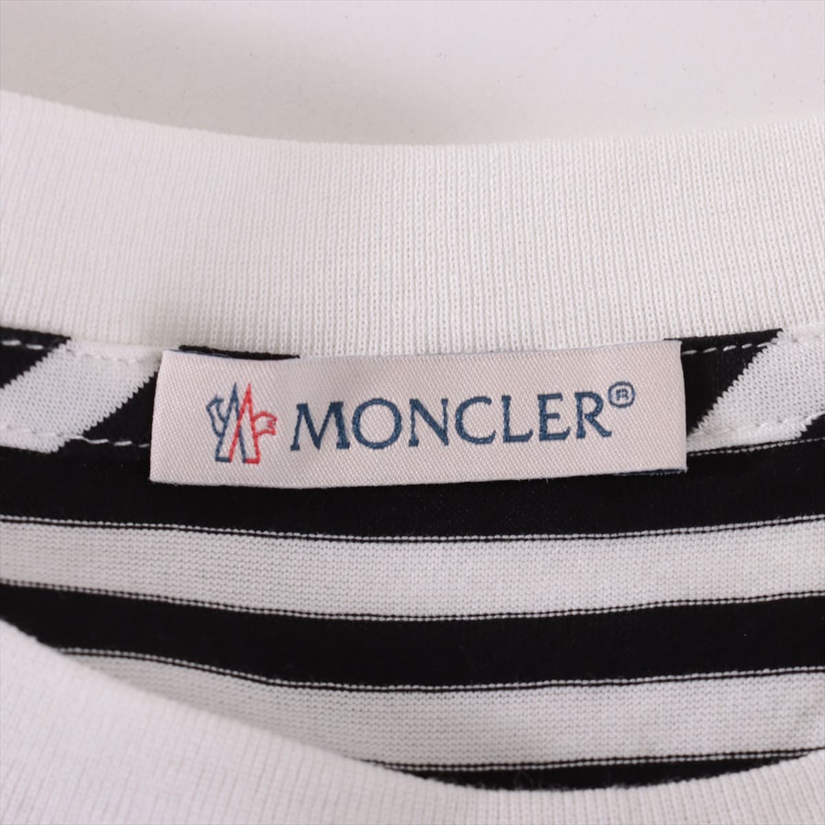 モンクレール 20年 コットン Tシャツ XL メンズ ブラック×ホワイト  G10918C7E010