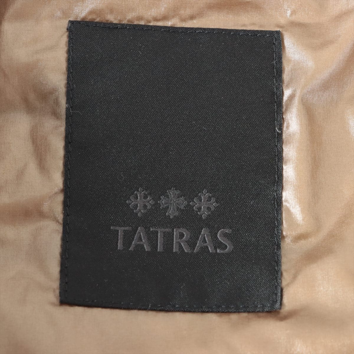 美品 タトラス TATRAS 20AW ノーカラー ダウンジャケット LTA2HT4658 アウター レディース 3(L相当) ベージュカラーベージュ