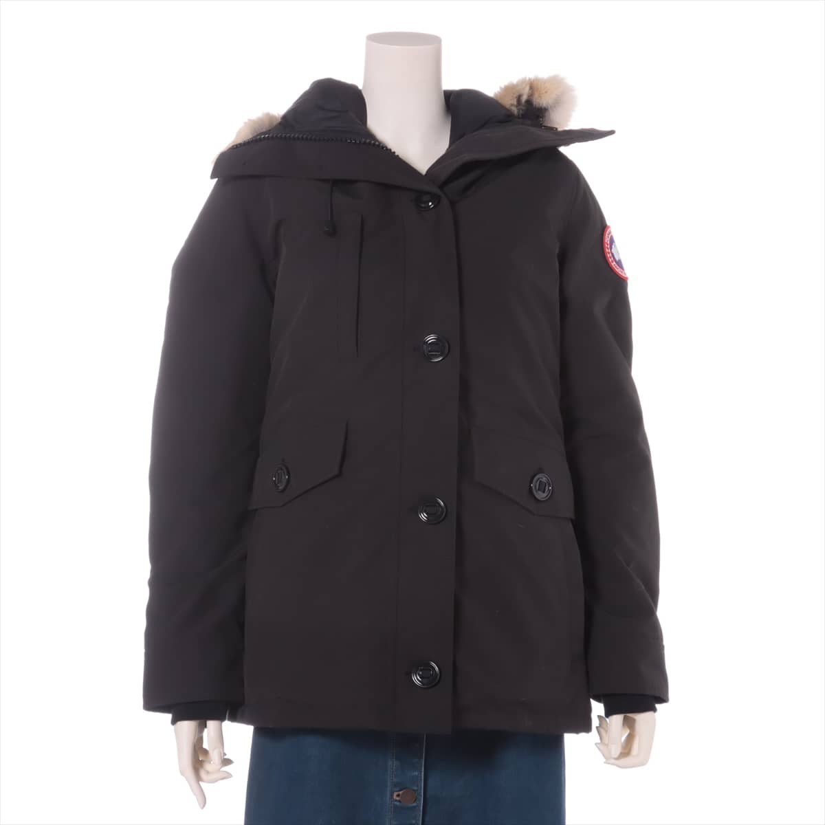 カナダグース CHARLOTTE PARKA コットン×ポリエステル ダウンジャケット M レディース ブラック 2300JL サザビー  フ｜a1004914｜中古ブランド品・ブランド古着通販｜ALLU（アリュー）