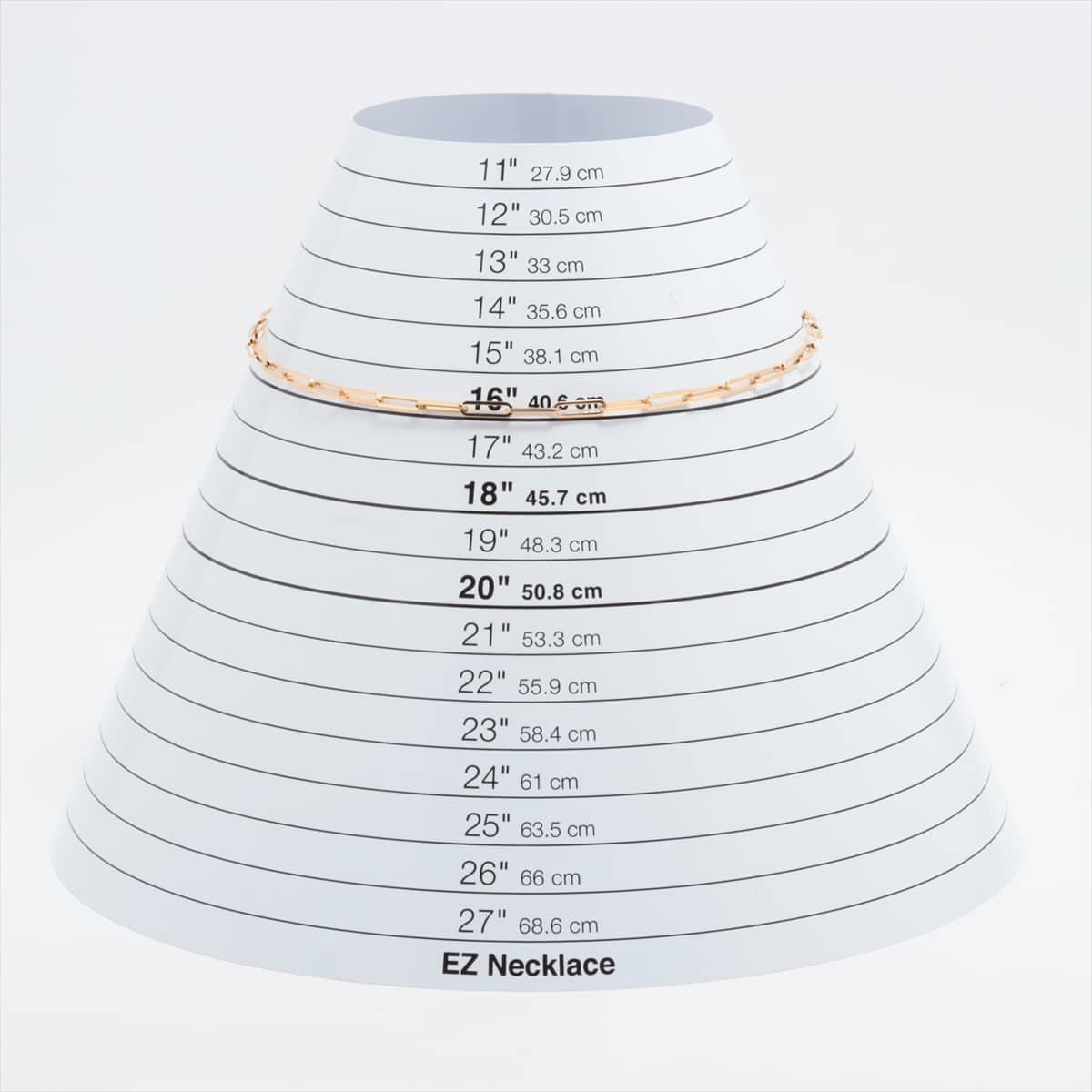 エルメス ケリー チェーン ラリアットネックレス 750(YG) 21.6g