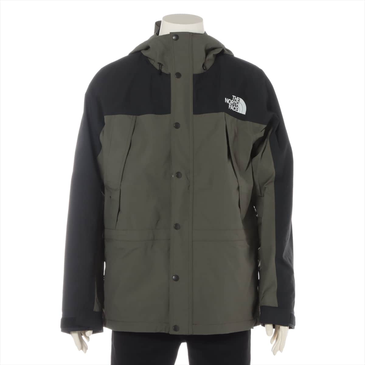 ノースフェイス ポリエステル×ナイロン マウンテンパーカー L メンズ カーキ  NP11834 MOUNTAIN LIGHT JACKET