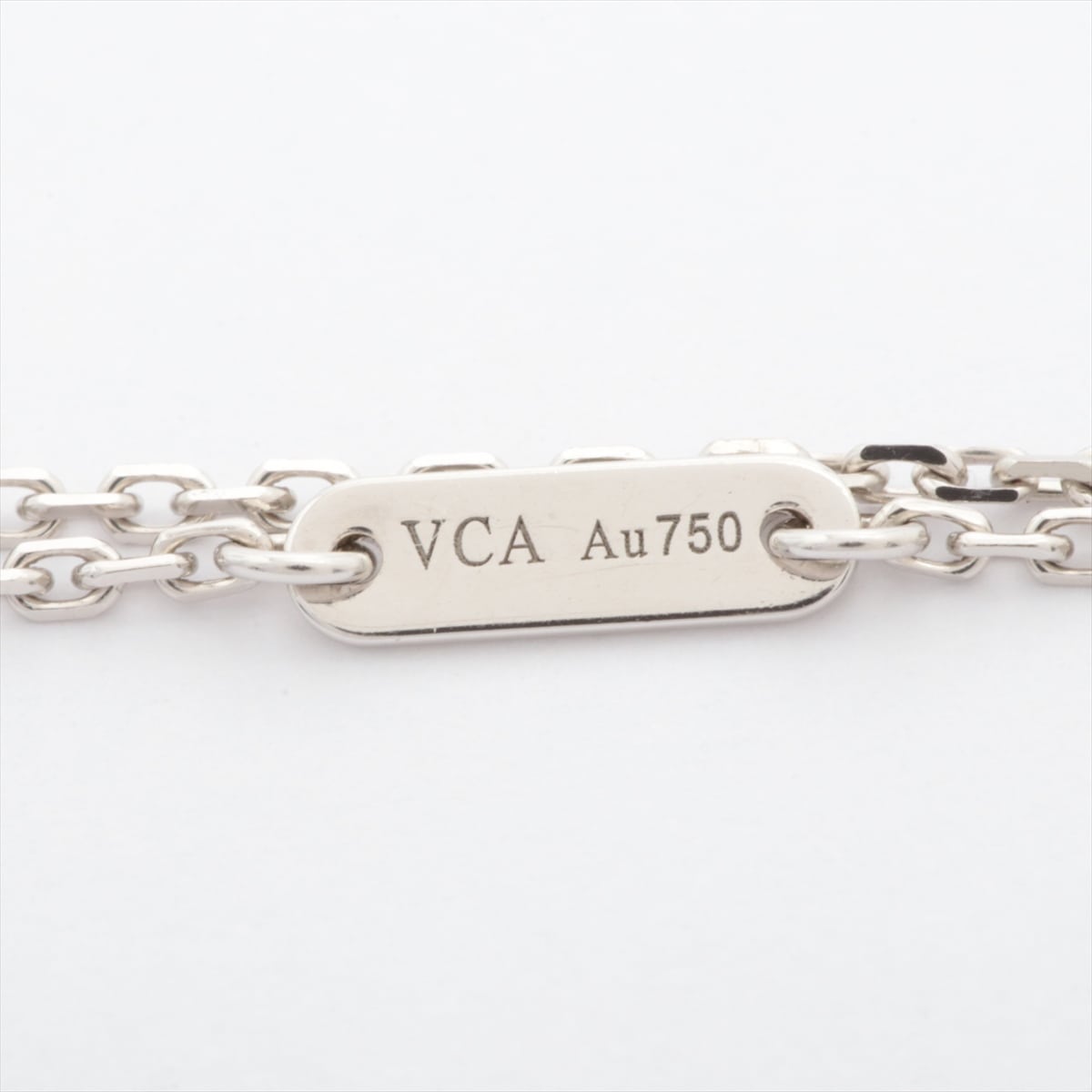 ヴァンクリーフ&アーペル スウィートアルハンブラ ダイヤ ネックレス 750(WG) 3.3g