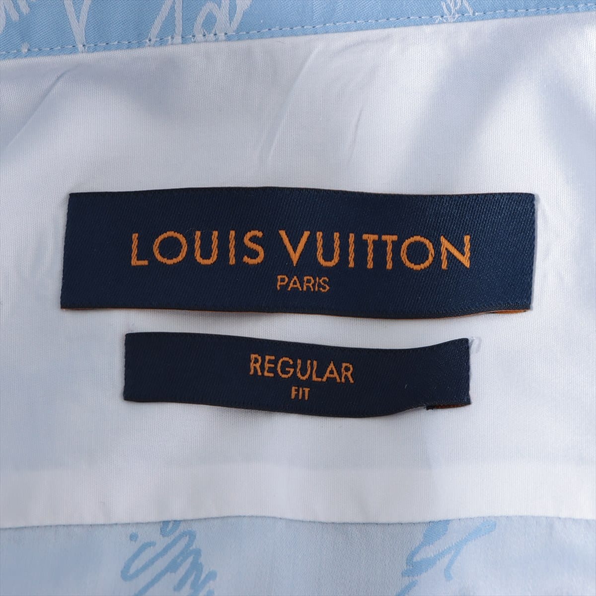 ルイヴィトン 22SS コットン シャツ 41 メンズ ブルー  RM221F