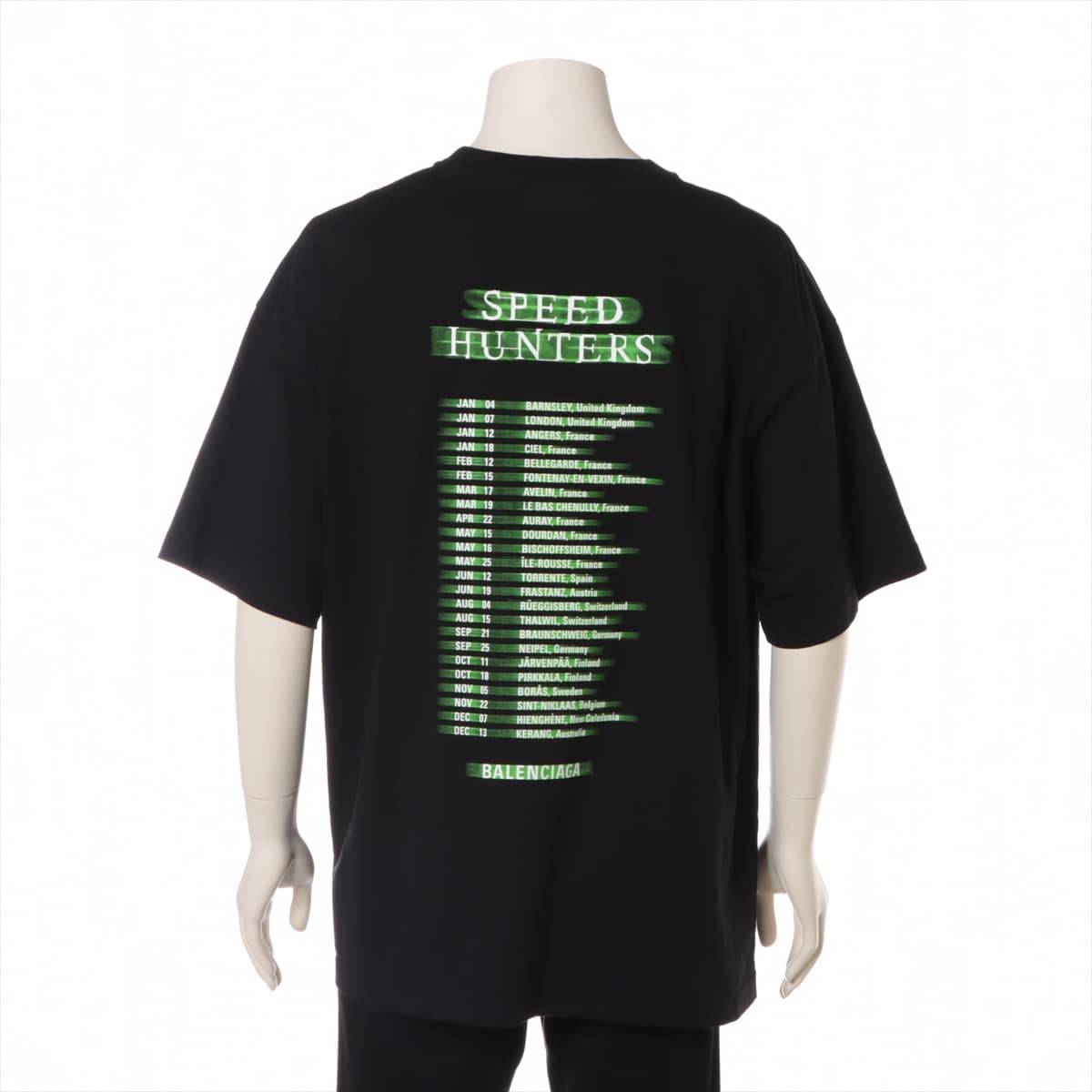 バレンシアガ 19SS コットン Tシャツ M メンズ ブラック 556089 スピードハンターズ ｜a1058260｜中古ブランド品・ブランド古着通販｜ALLU（アリュー）