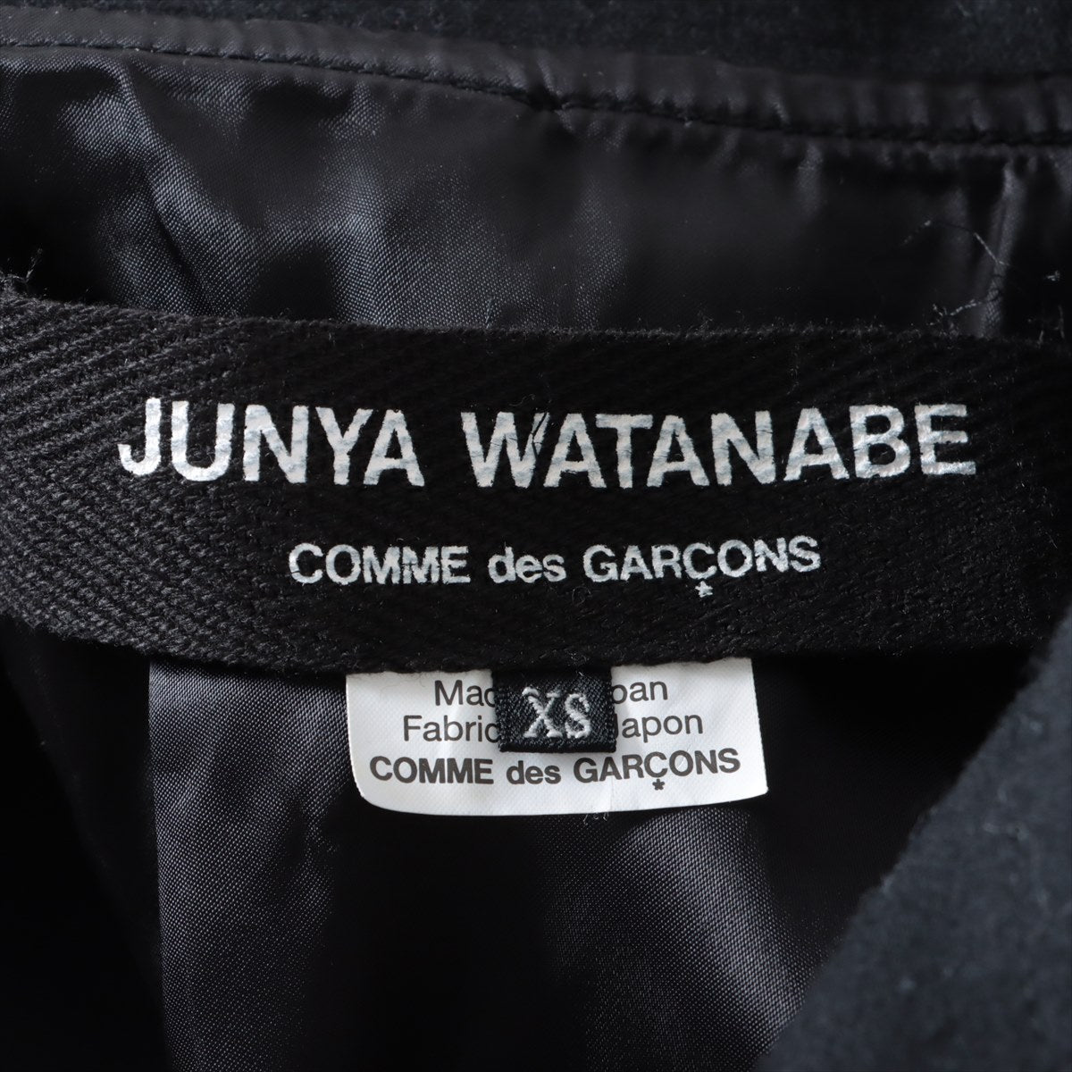 ジュンヤワタナベコムデギャルソン AD2020 ウール×キュプラ ジャケット XS レディース ブラック