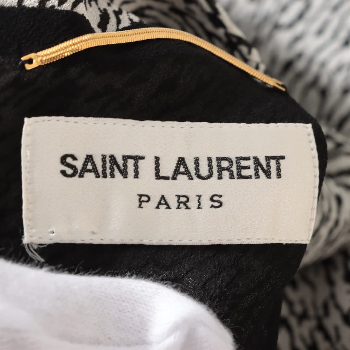 SAINT LAURENT PARIS / サンローランパリ | 2014 | レーヨンシルク ラップ ワンピース | M | ブラック | レディース