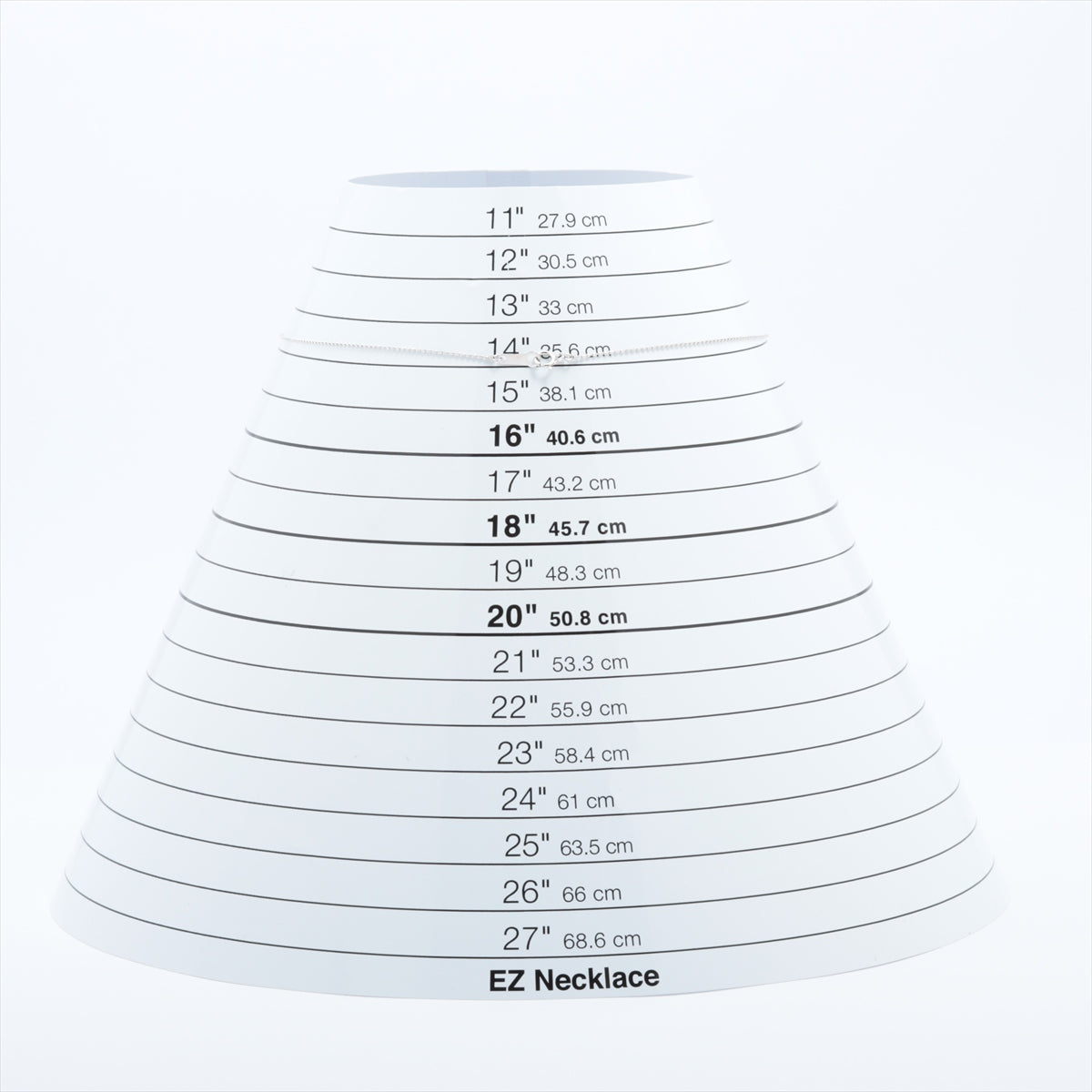 4℃ ダイヤ ネックレス K10(WG) 1.3g