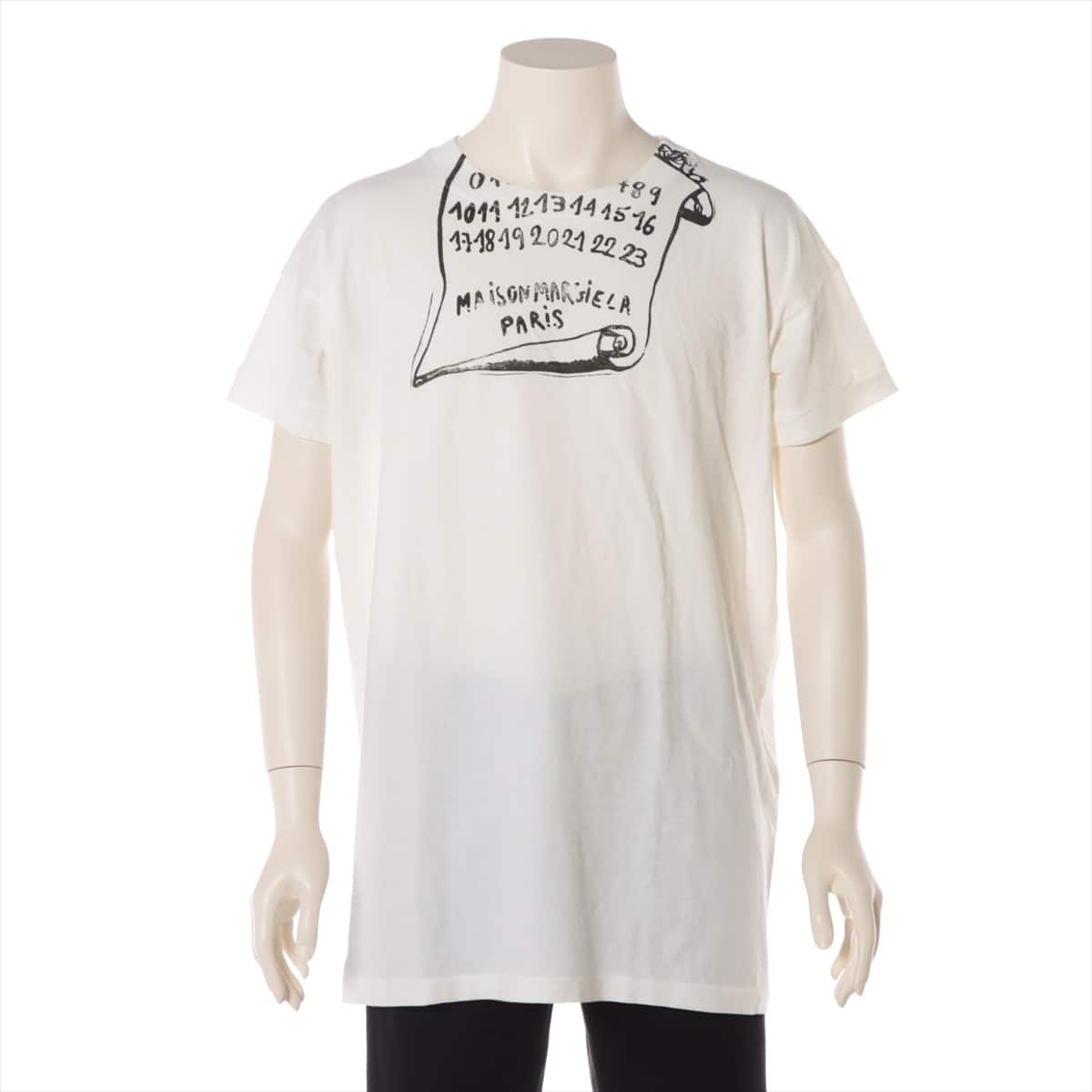 メゾンマルジェラ コットン Tシャツ 52 メンズ ホワイト  S50GC0648