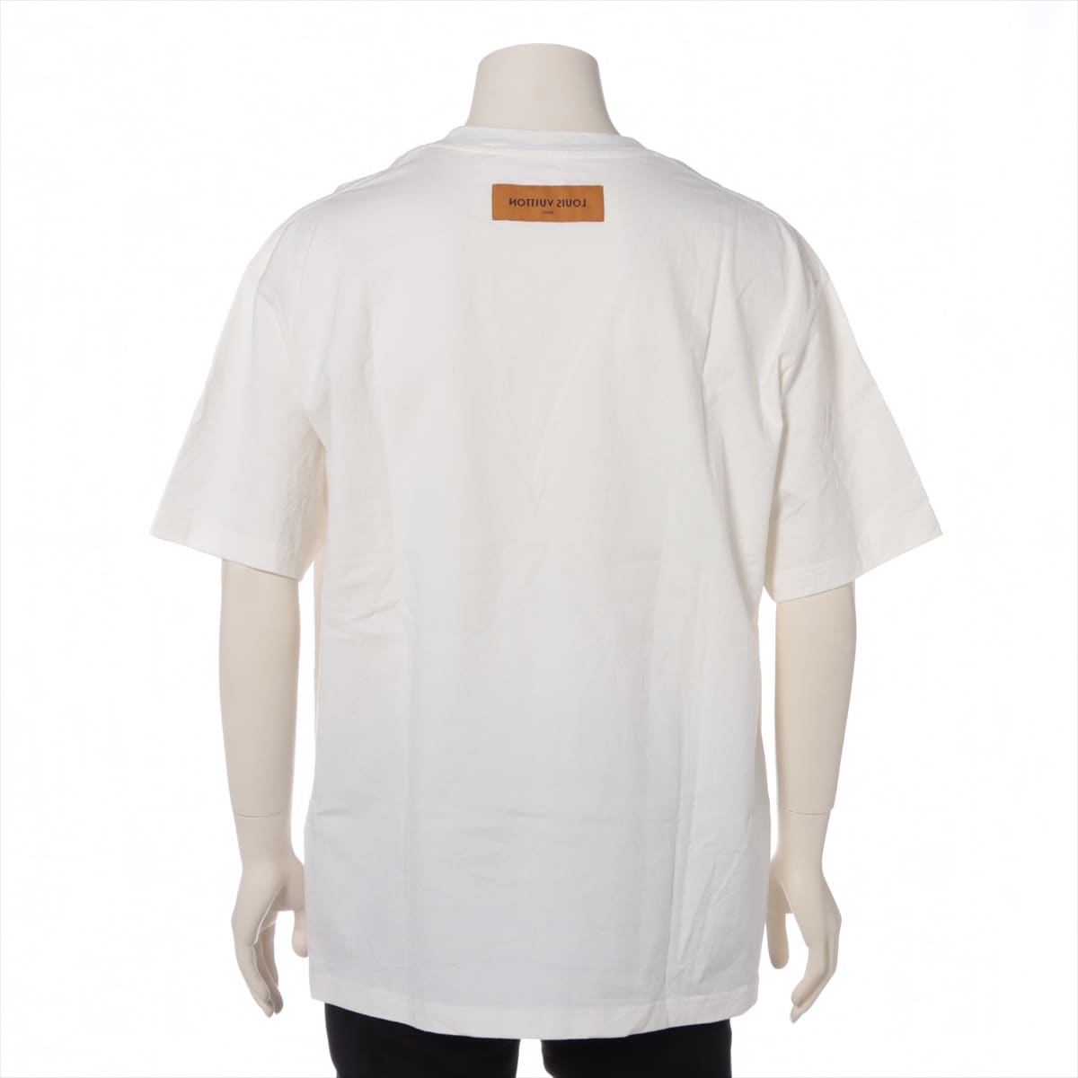 ルイヴィトン 22SS コットン Tシャツ XL メンズ ホワイト  RM221 インサイドアウト グラフィット