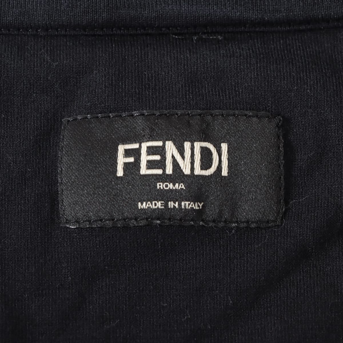 フェンディ モンスター 18年 コットン Tシャツ XL メンズ ブラック