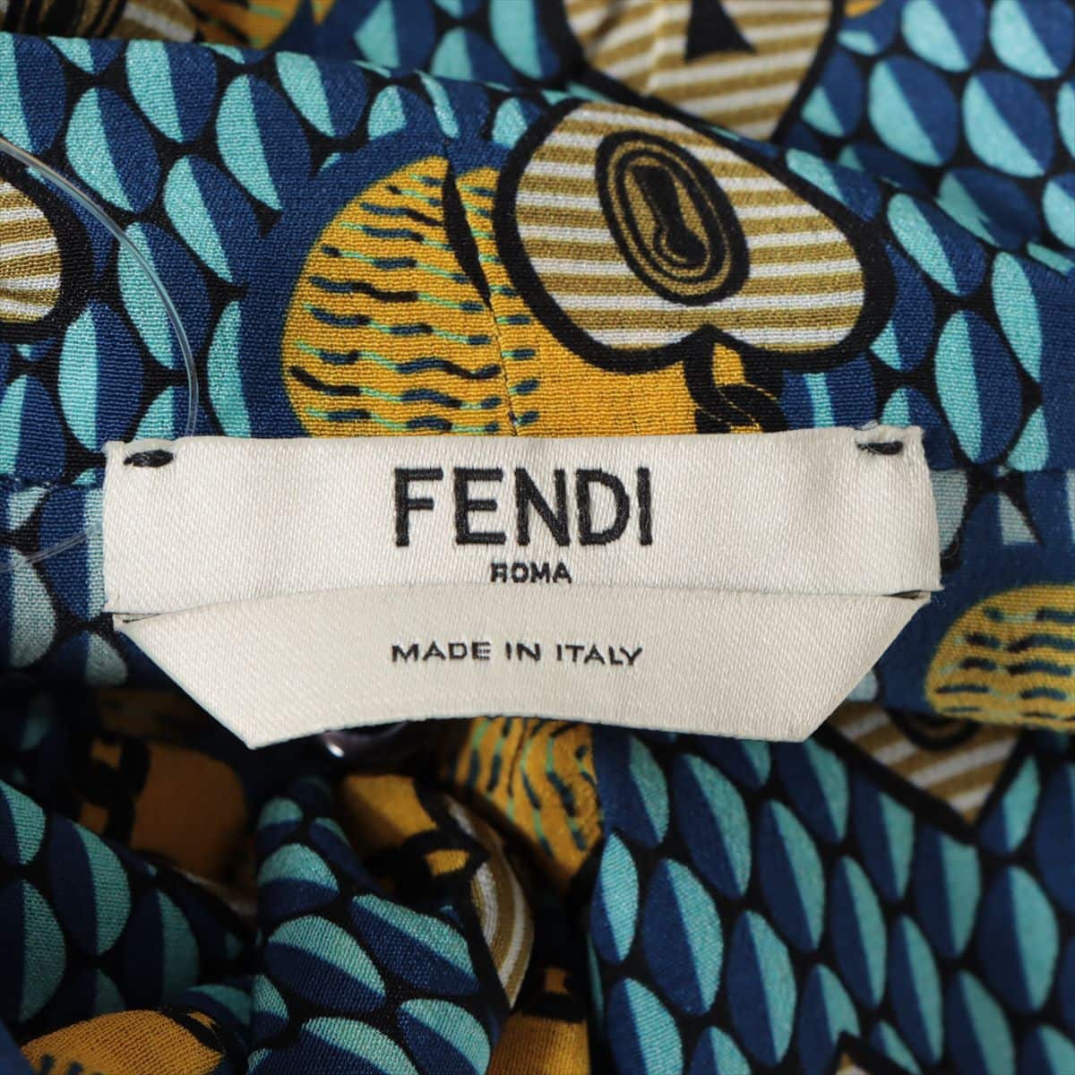 FENDI フェンディ コレクションライン シルクワンピース40ザラ - ひざ