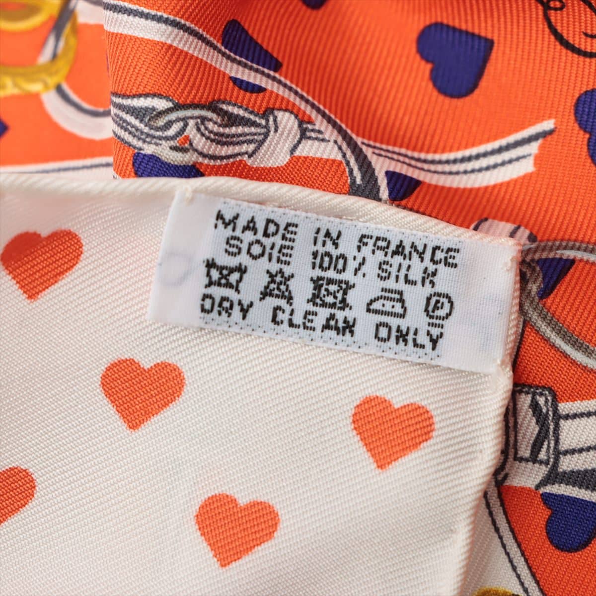 エルメス スカーフ オレンジ カレ 45 ハートファッション小物 - www
