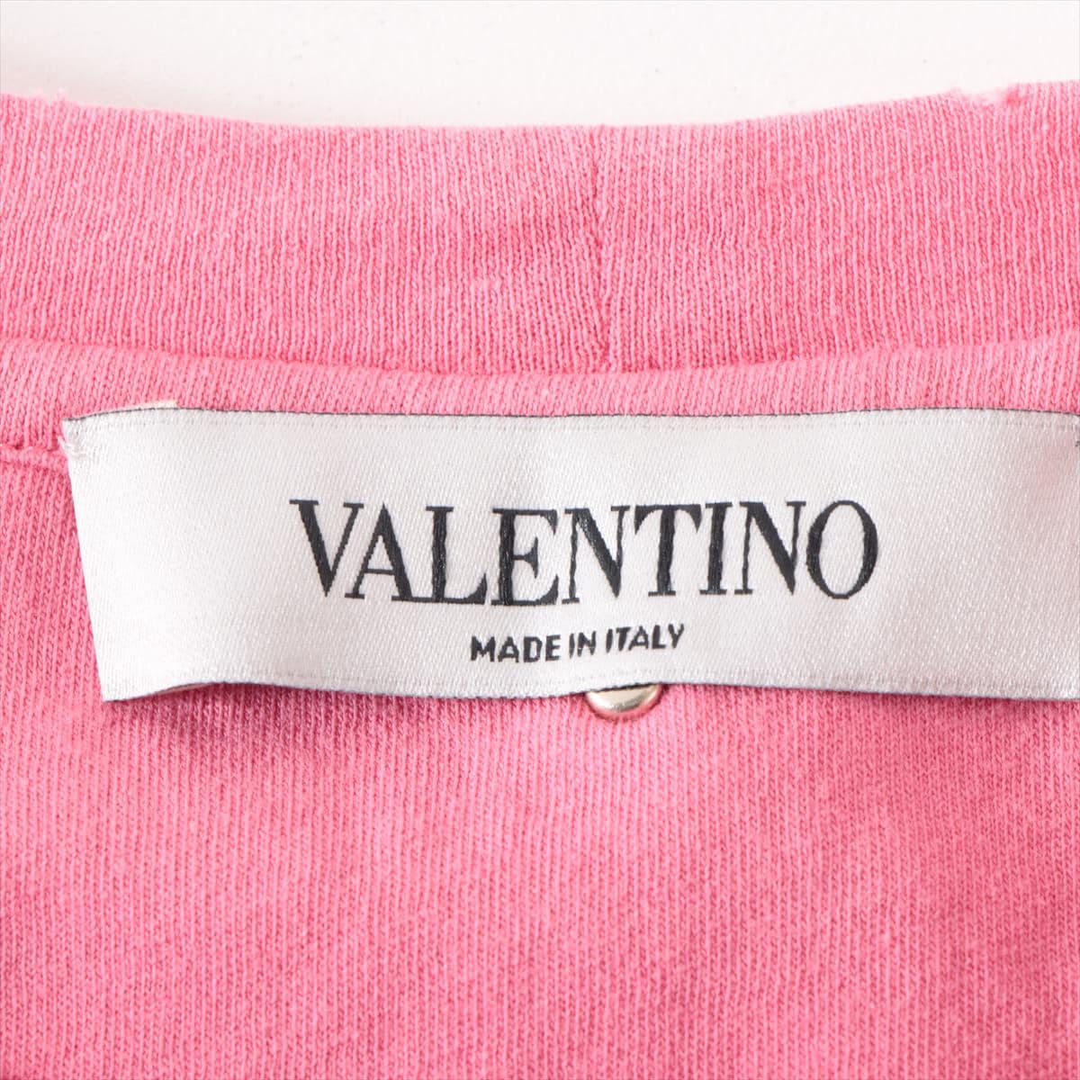 ヴァレンティノ 18SS コットン Tシャツ M メンズ ピンク  ダメージ加工