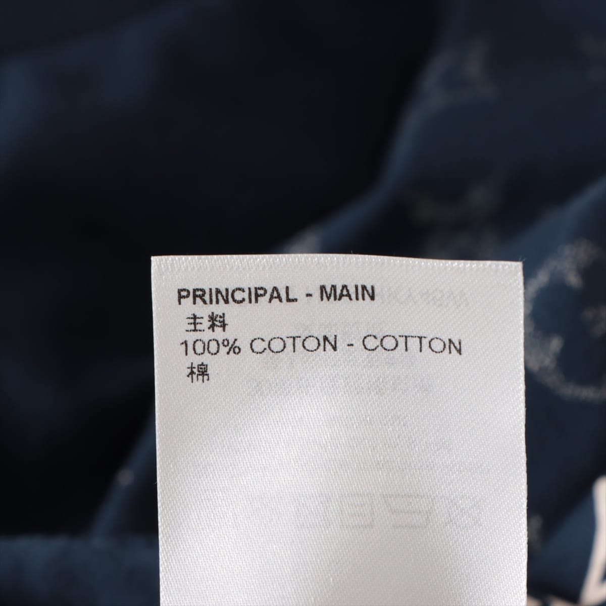 ルイヴィトン 22年 コットン Tシャツ M メンズ ネイビー  RM221Q グラディエント モノグラム