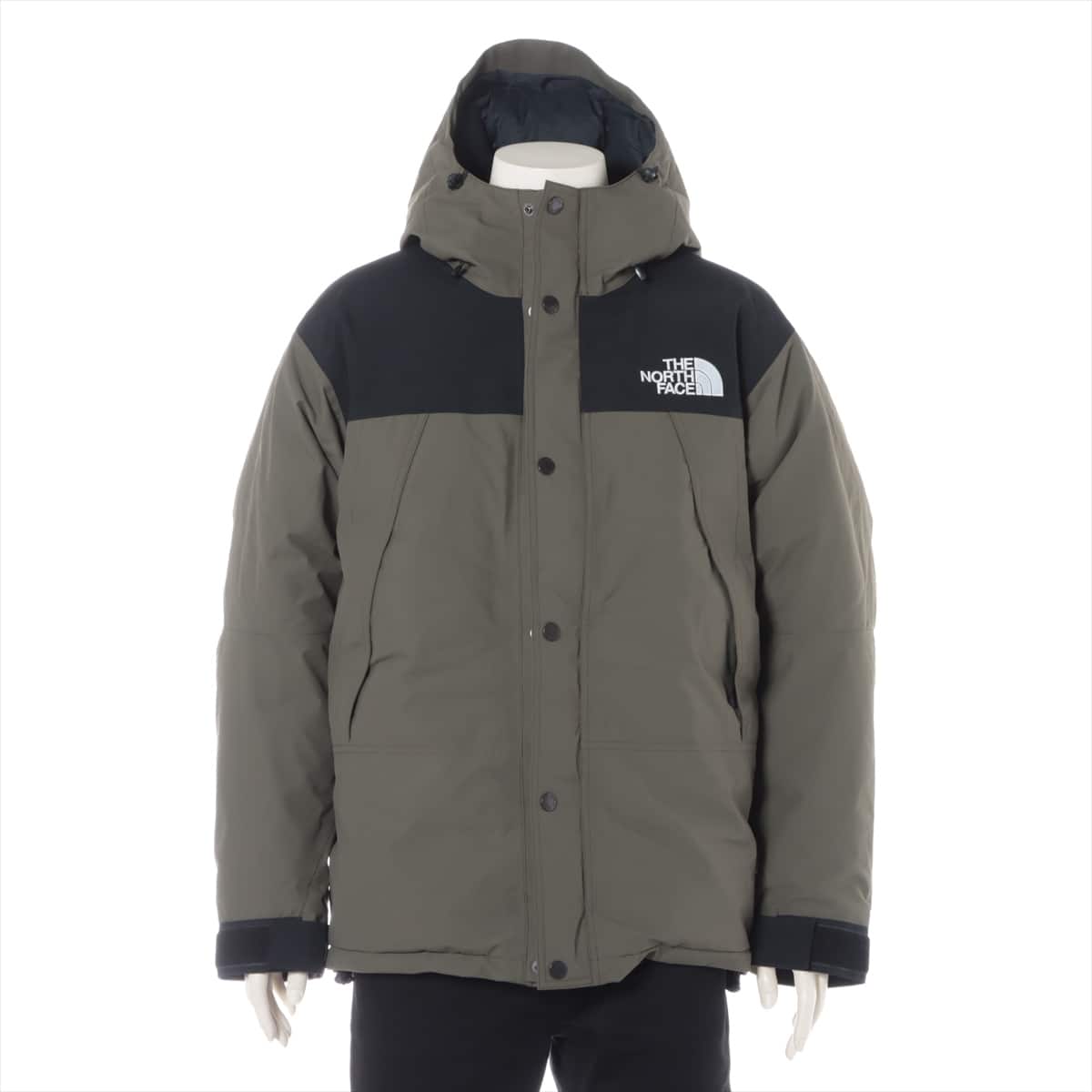 ノースフェイス ナイロン ダウンジャケット L メンズ カーキ  ND91930 MOUNTAIN DOWN JACKET