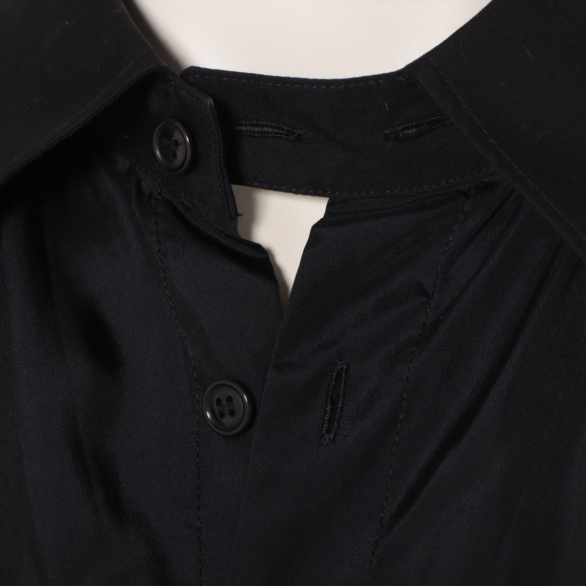 ヨウジヤマモトプールオム 18SS キュプラ シャツ 3 メンズ ブラック  HW-B08-212 Cupro Staff Shirt